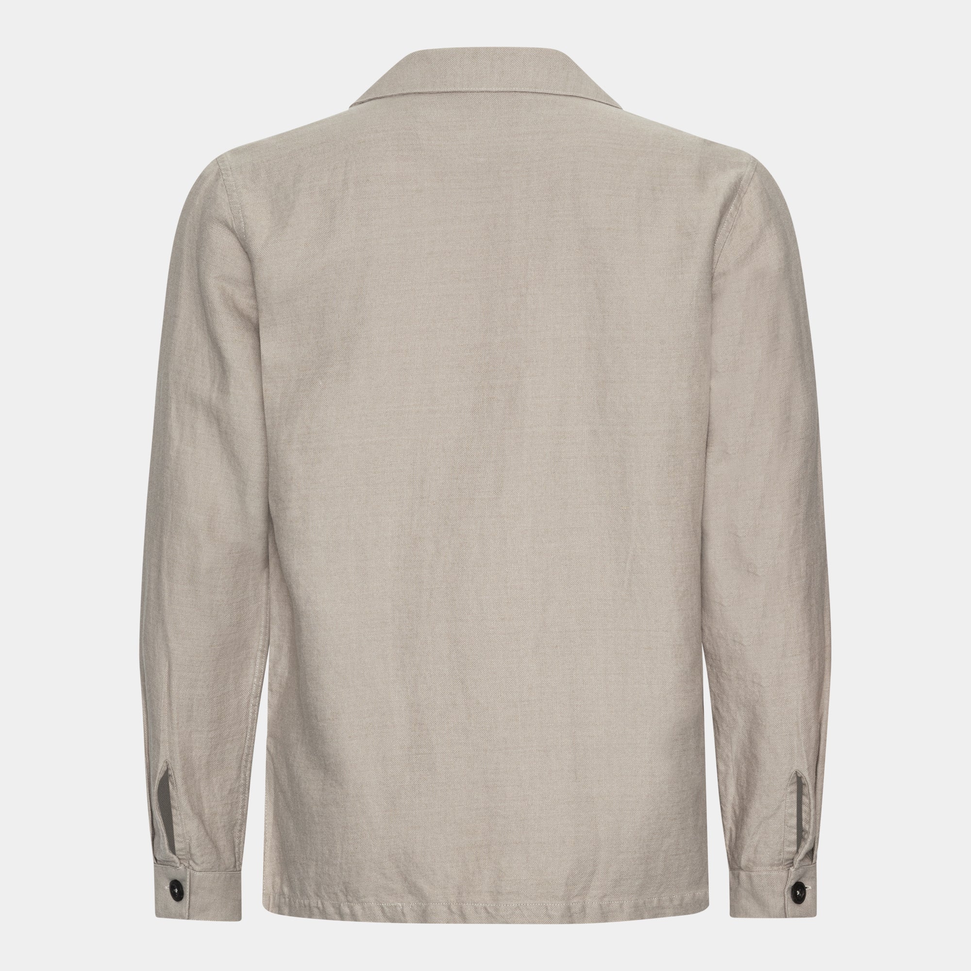 Sand Linen Blend Overshirt