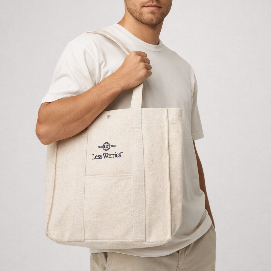 Sand Canvas Tote Bag