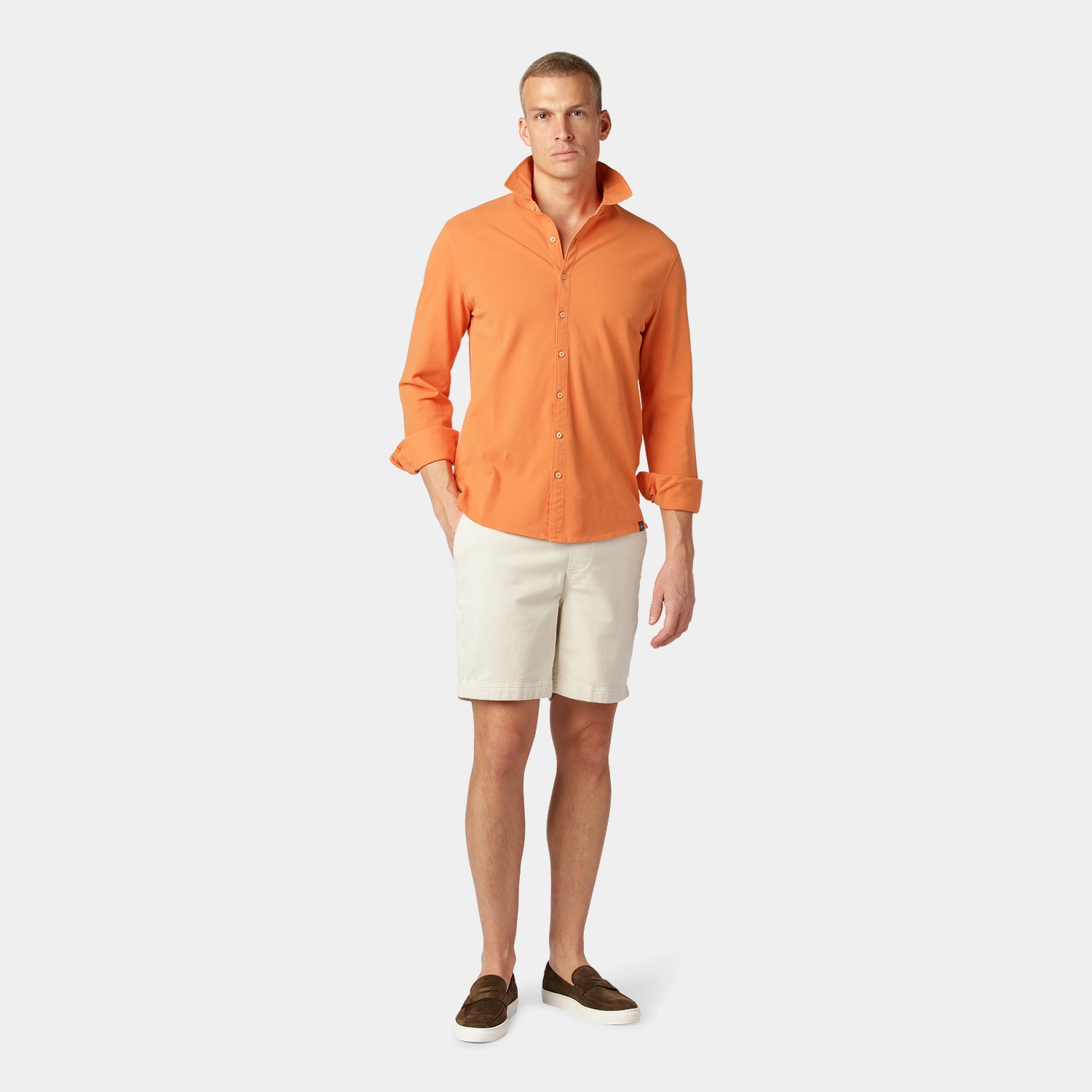 Orange Pikéskjorta