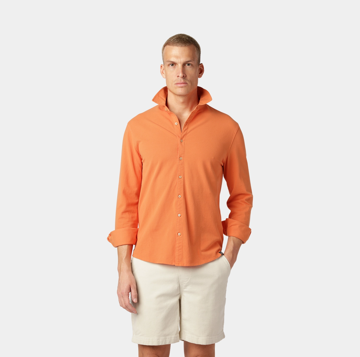 Orange Pikéskjorta
