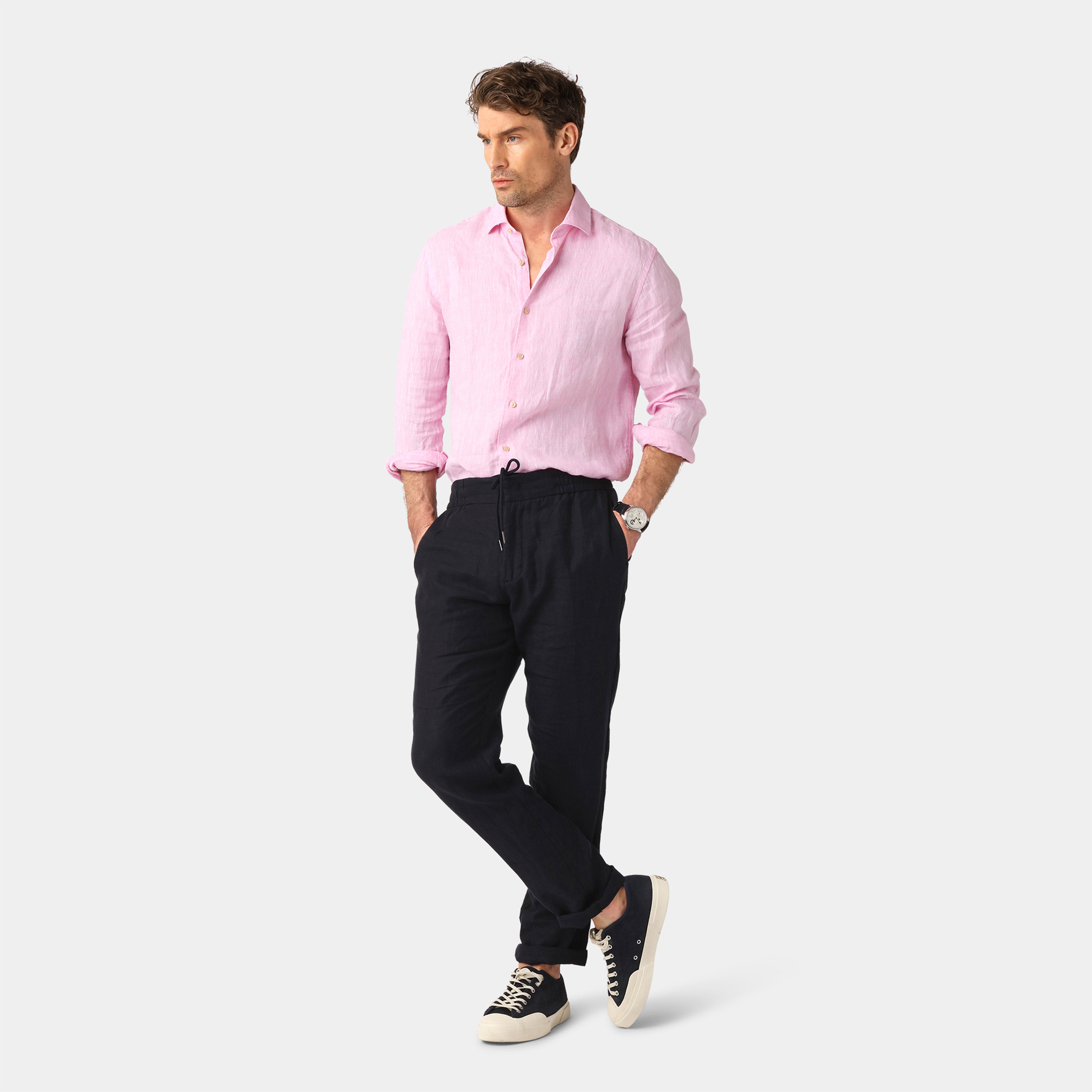 Pink Linen Shirt
