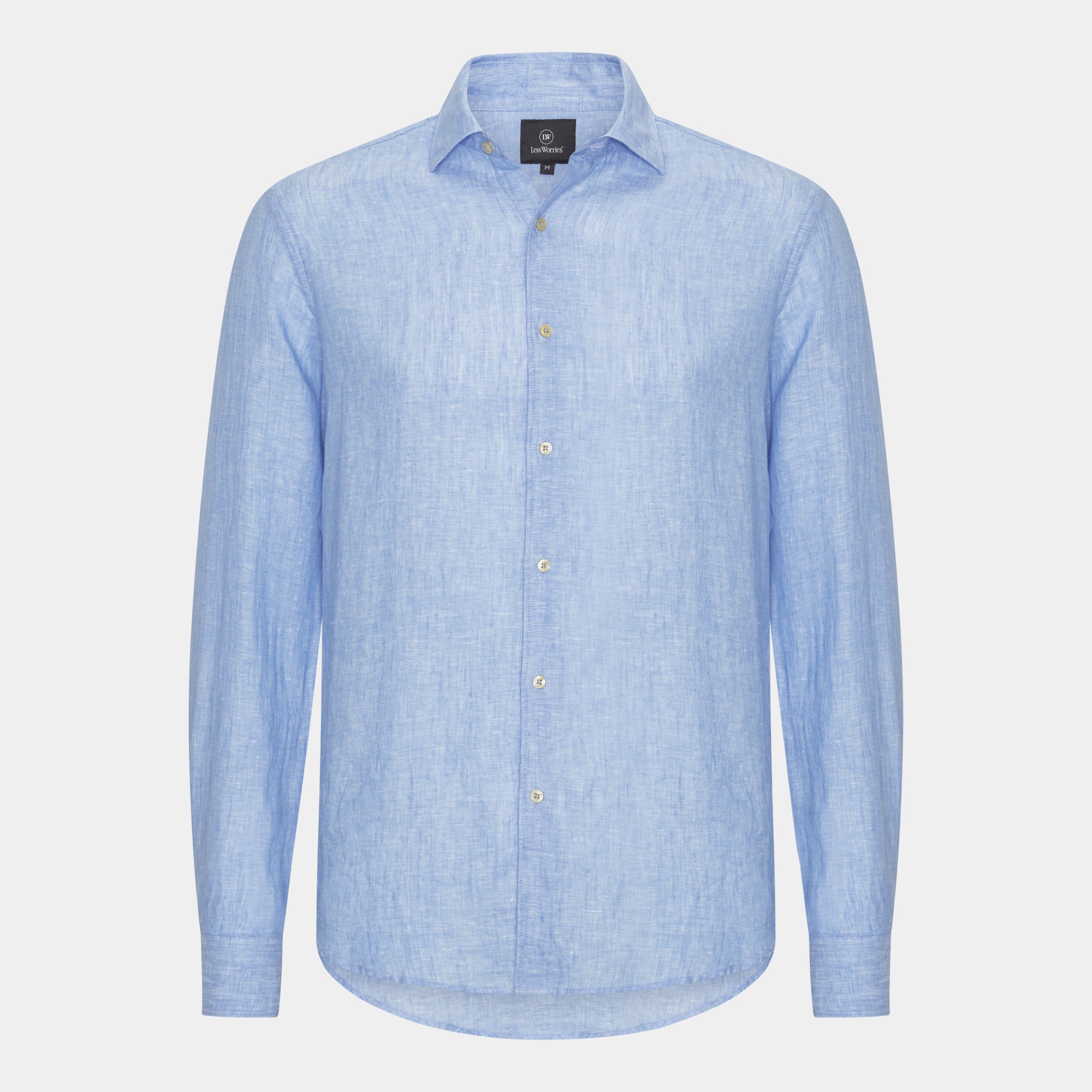 New Light Blue Linen Shirt – 100% Linen