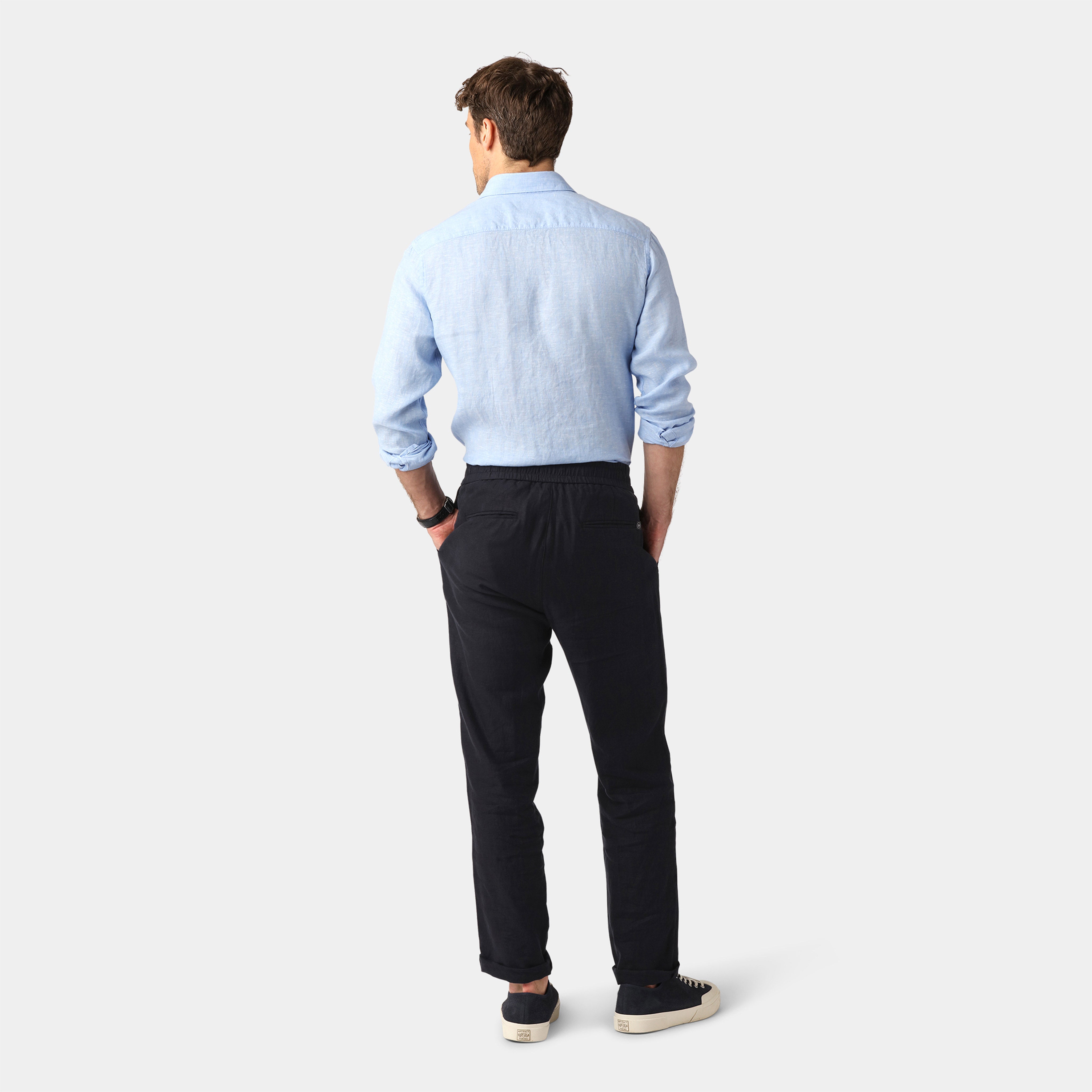 New Light Blue Linen Shirt – 100% Linen