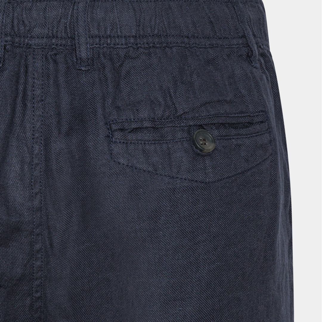 Marinblå Linneshorts