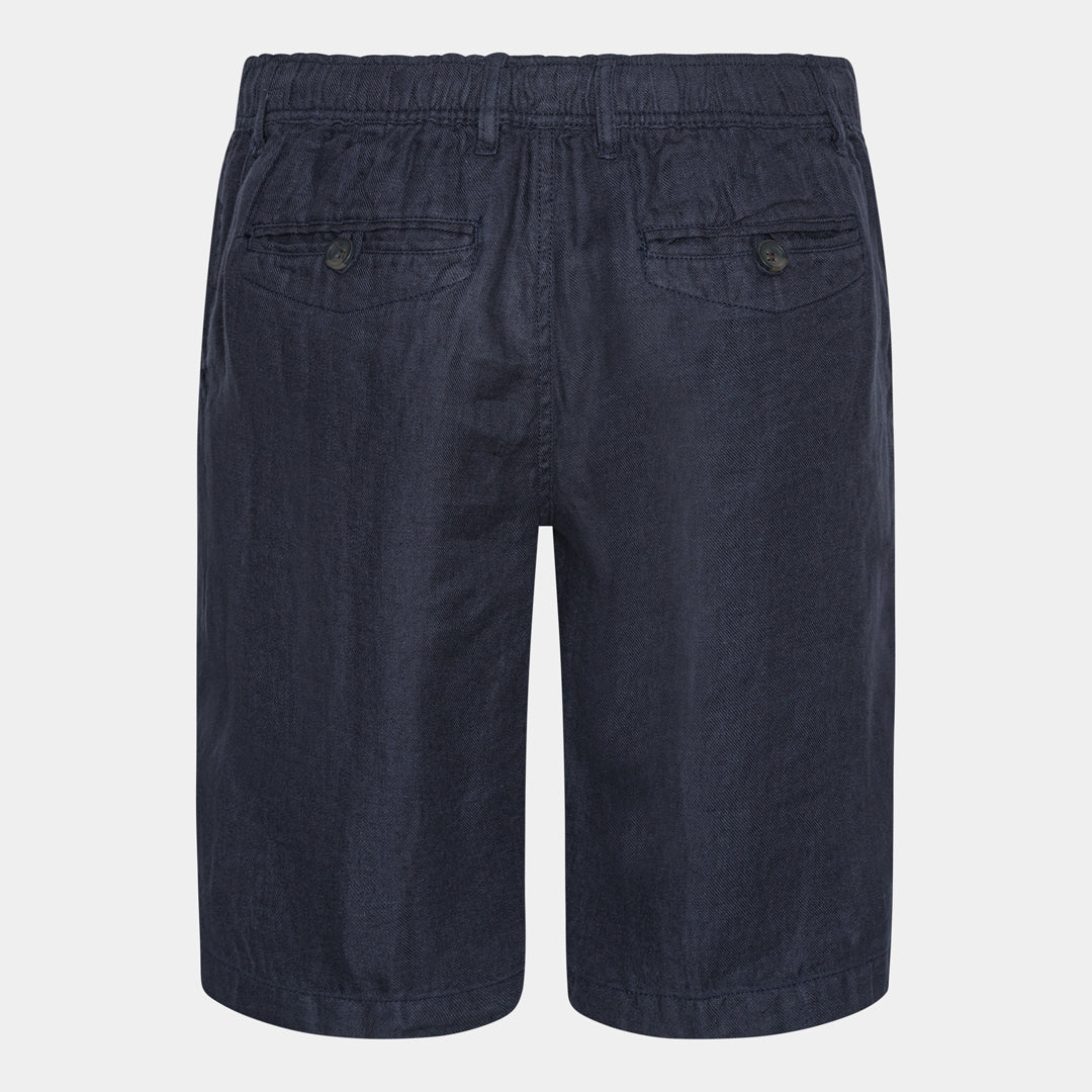Marinblå Linneshorts