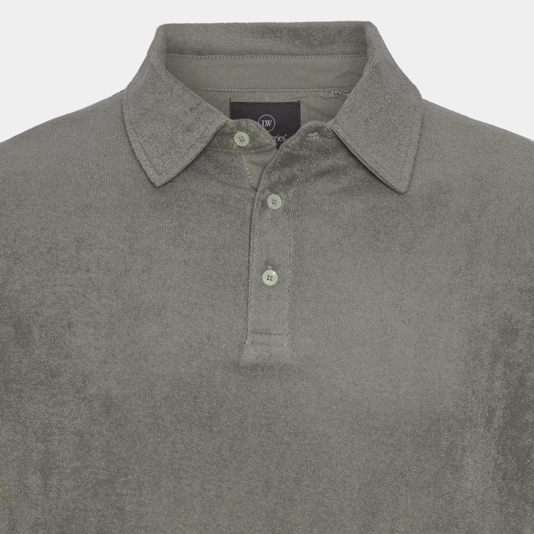 Khaki Terry Polo Shirt