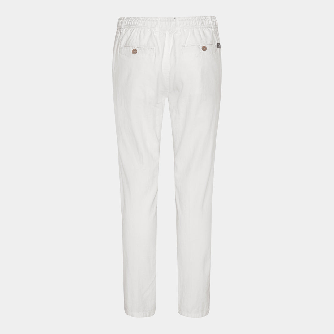 Off-white Linen-Cotton Pants