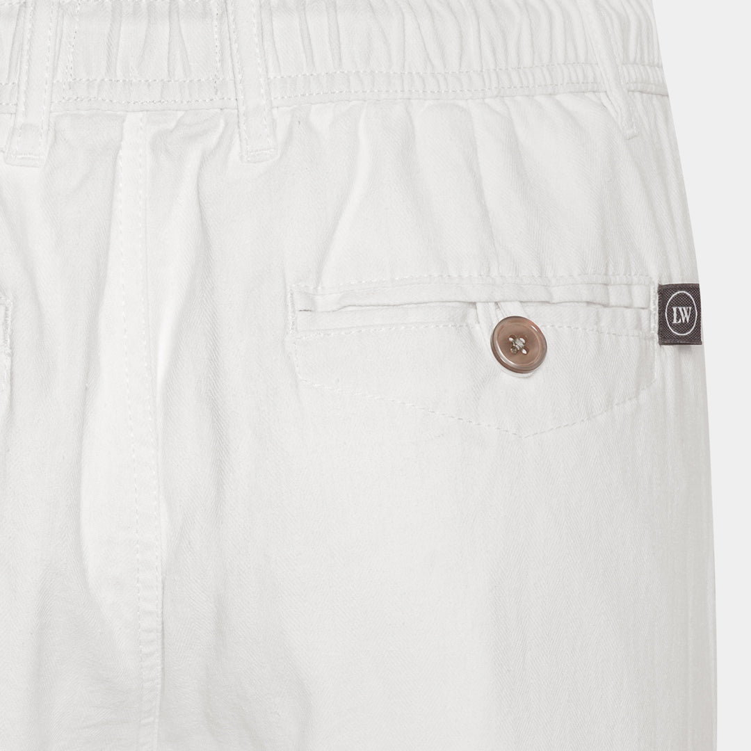 Off-white Linen-Cotton Pants