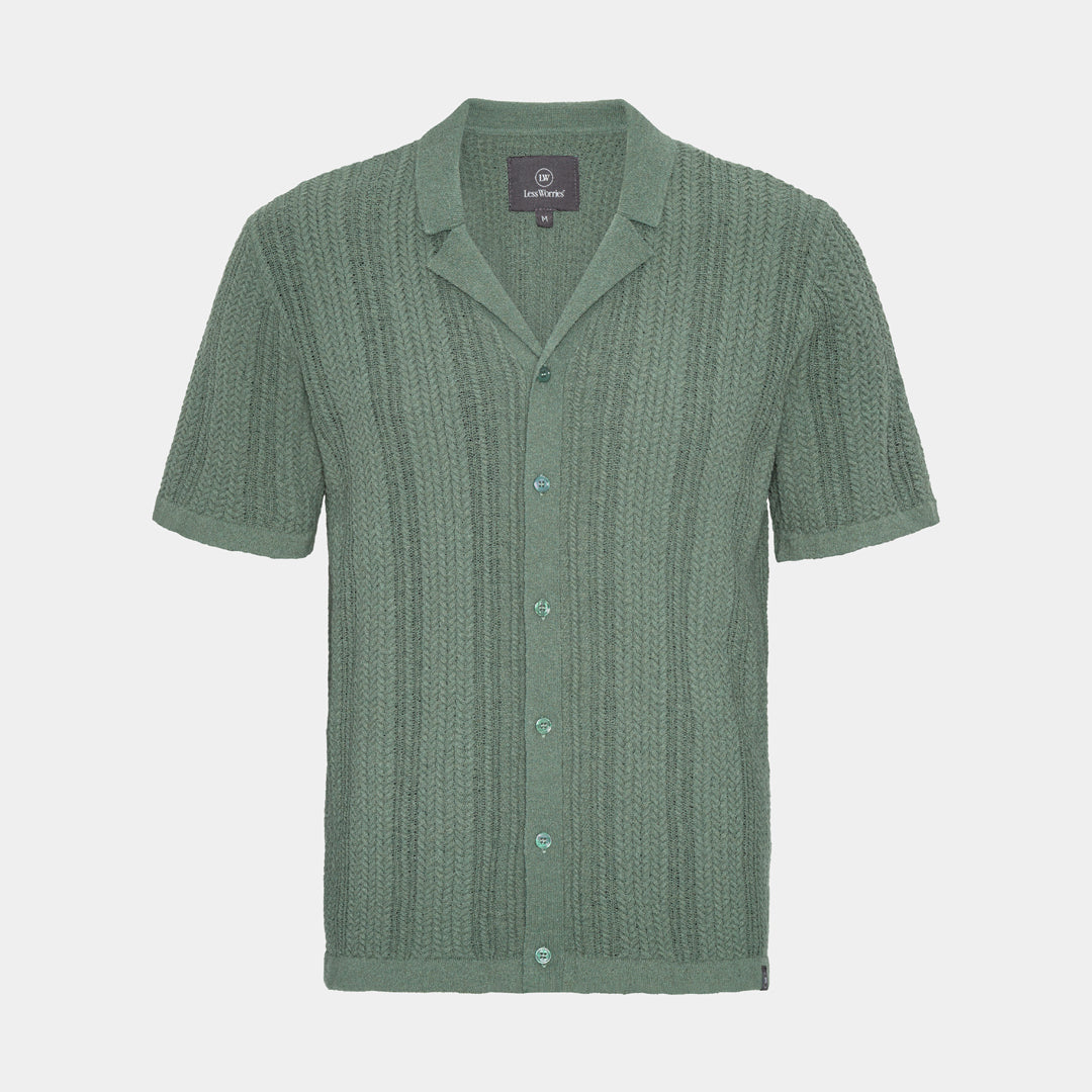 Green Knitted Cardigan
