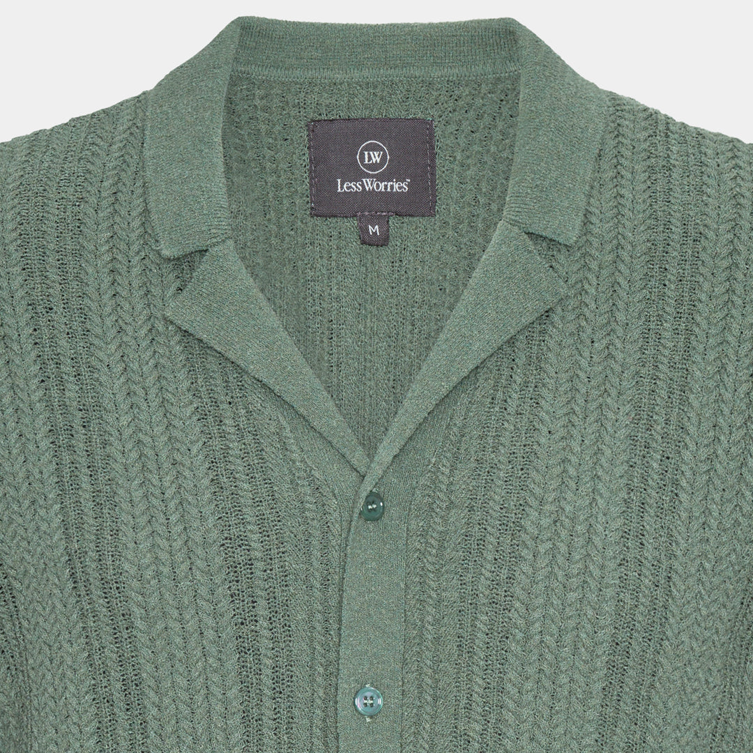 Green Knitted Cardigan