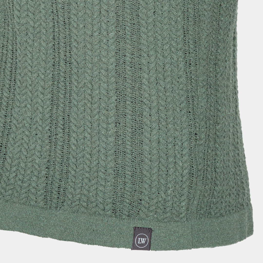 Green Knitted Cardigan