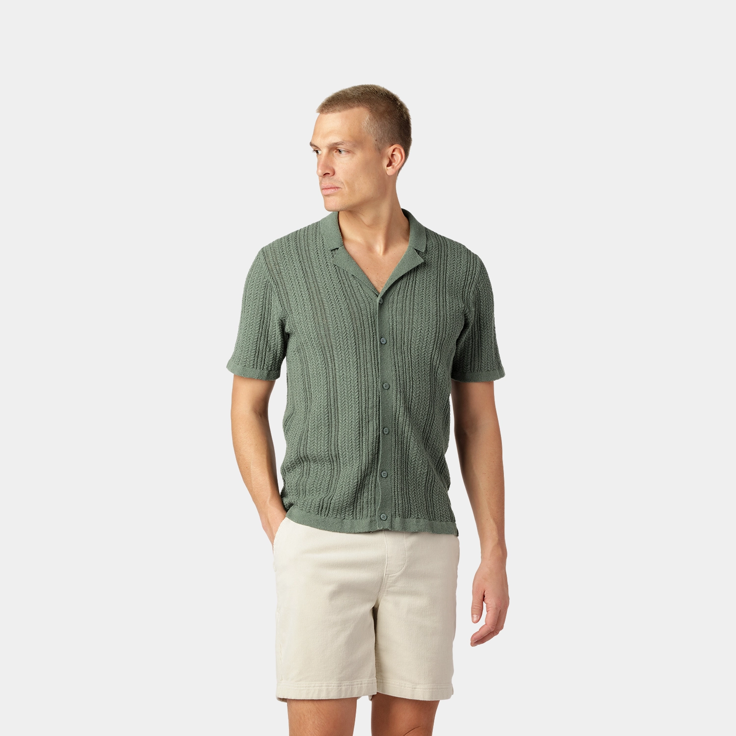 Green Knitted Cardigan