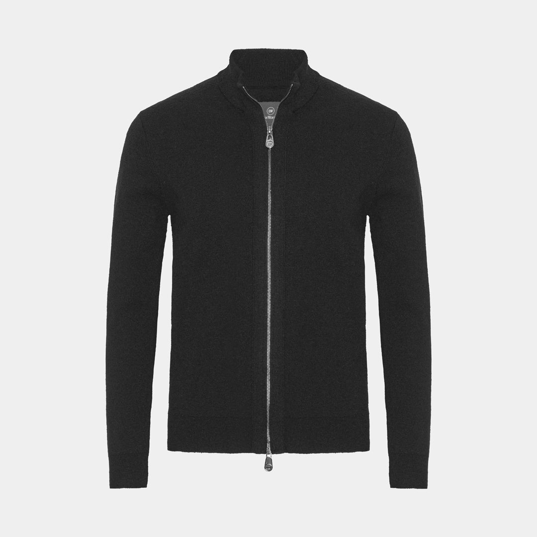 Svart Turtleneck Cardigan
