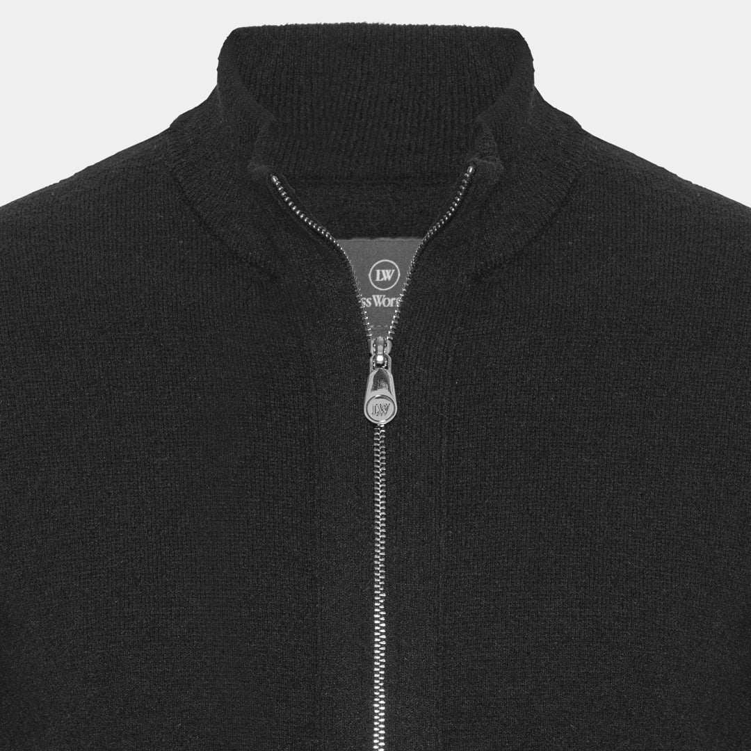 Svart Turtleneck Cardigan