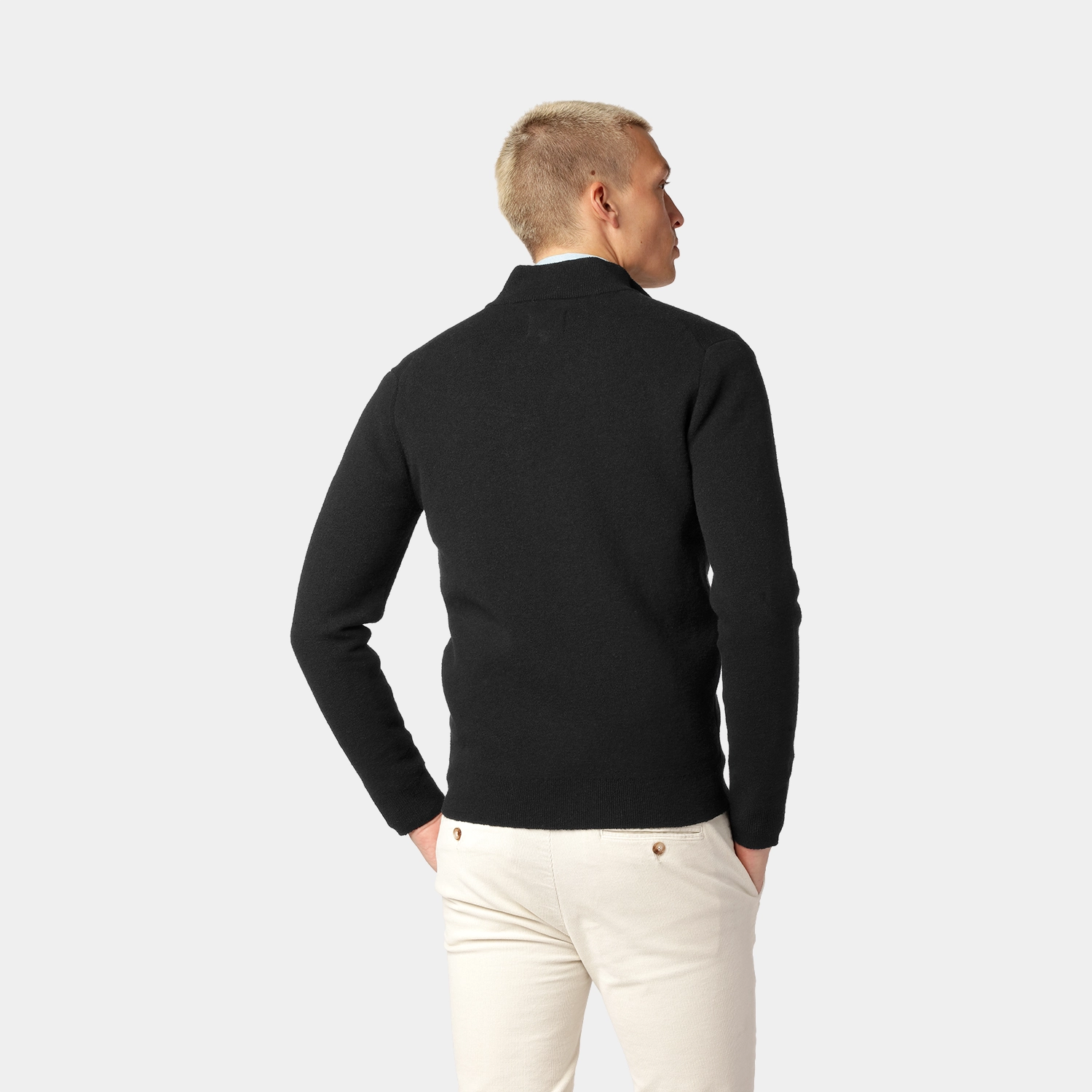 Svart Turtleneck Cardigan