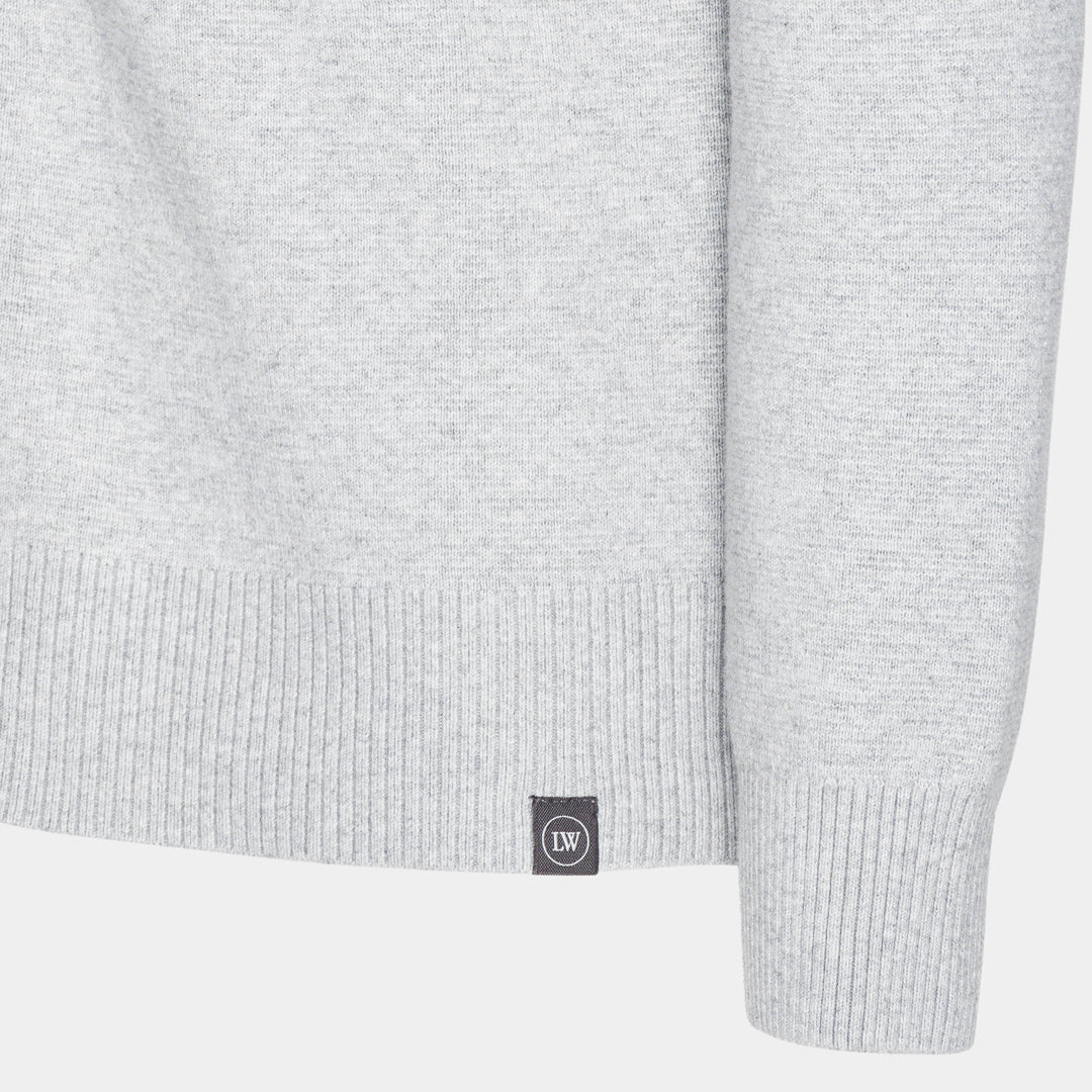 Grå Turtleneck Cardigan med fickor