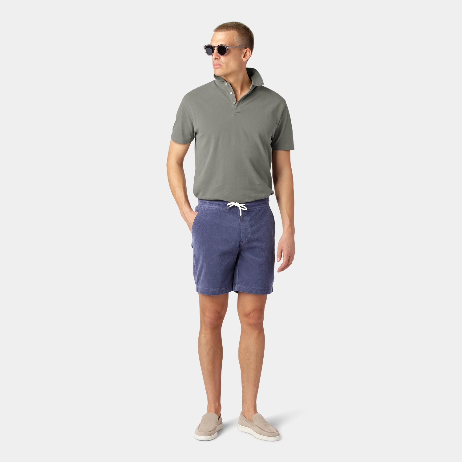 Blå Manchestershorts