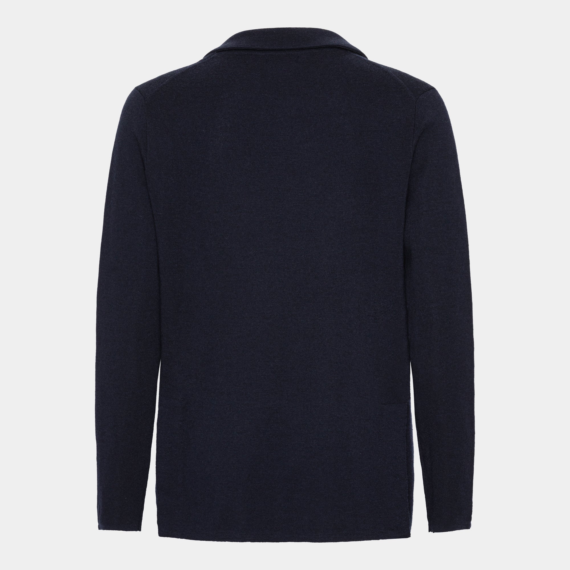 Navy Knitted Milano Merino Blazer