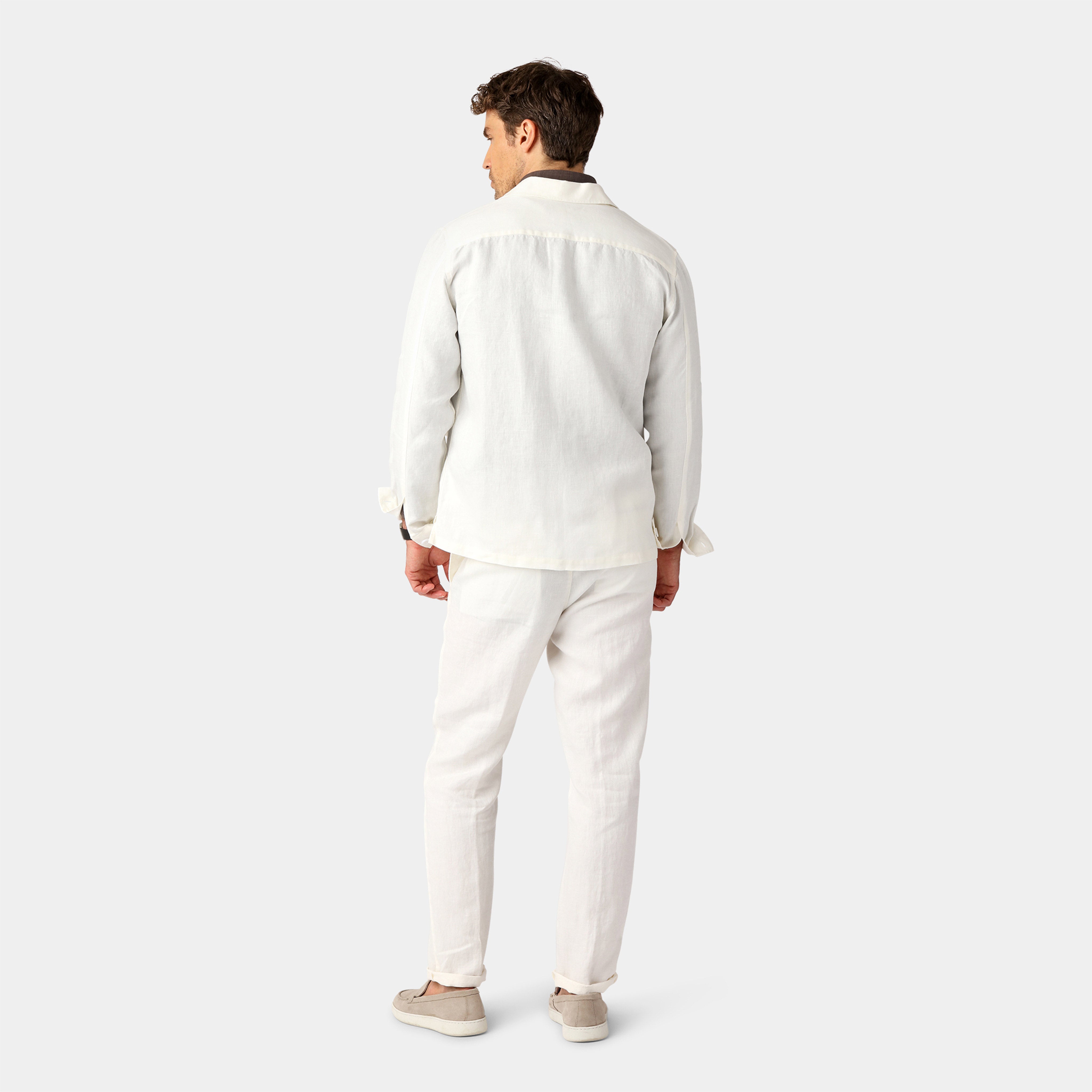 Off-White Safari Linen Shirt - 100% Linen