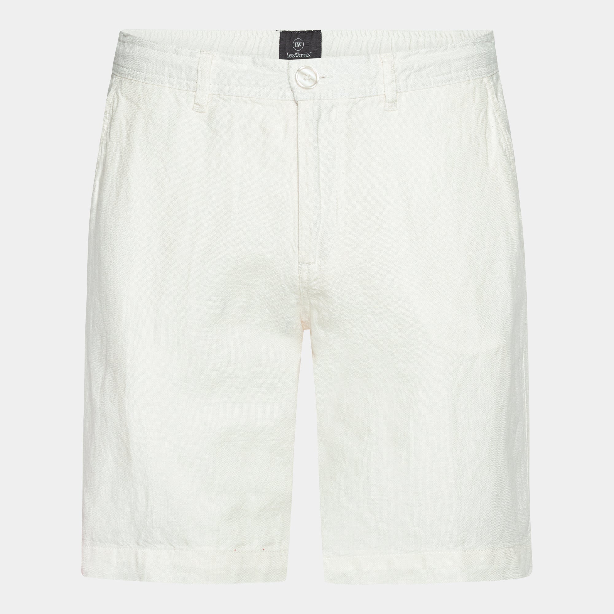 Off-white Linen Blend Shorts