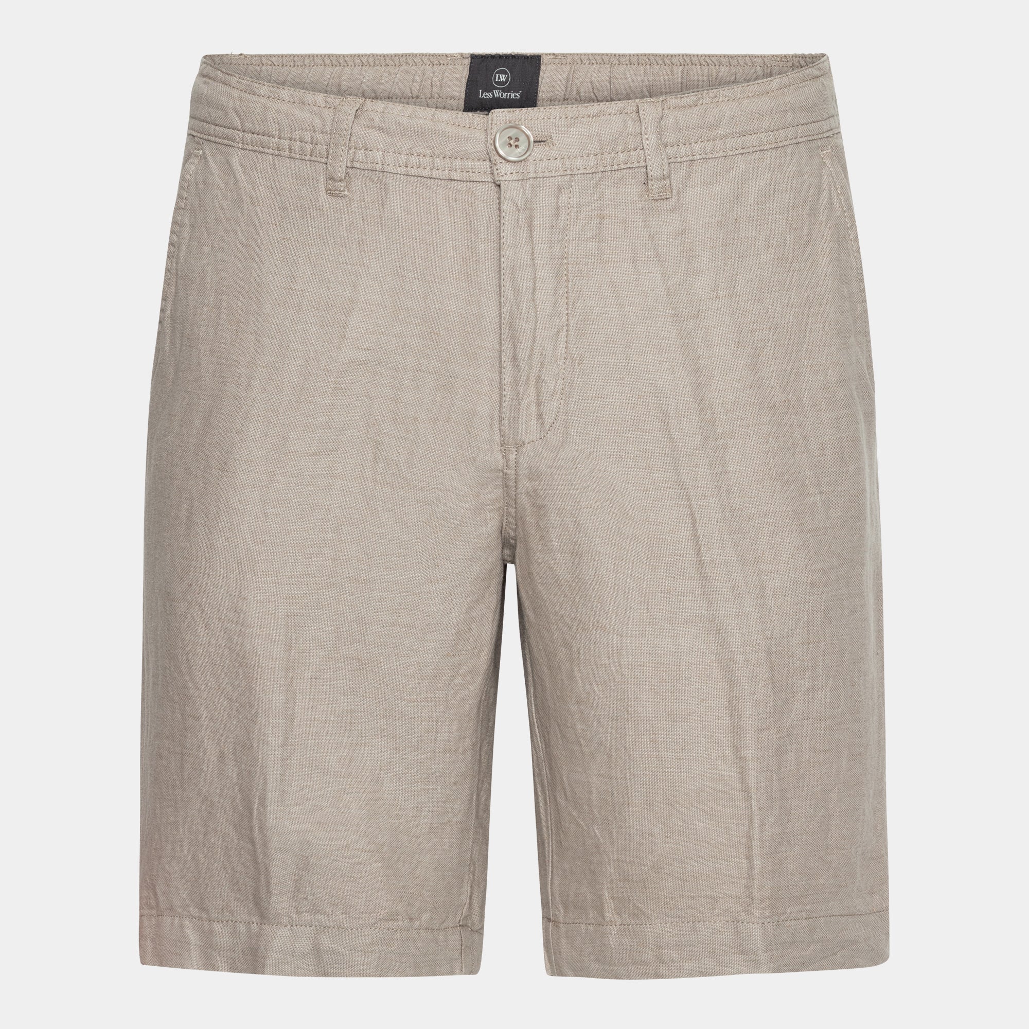 Sand Linen Blend Shorts
