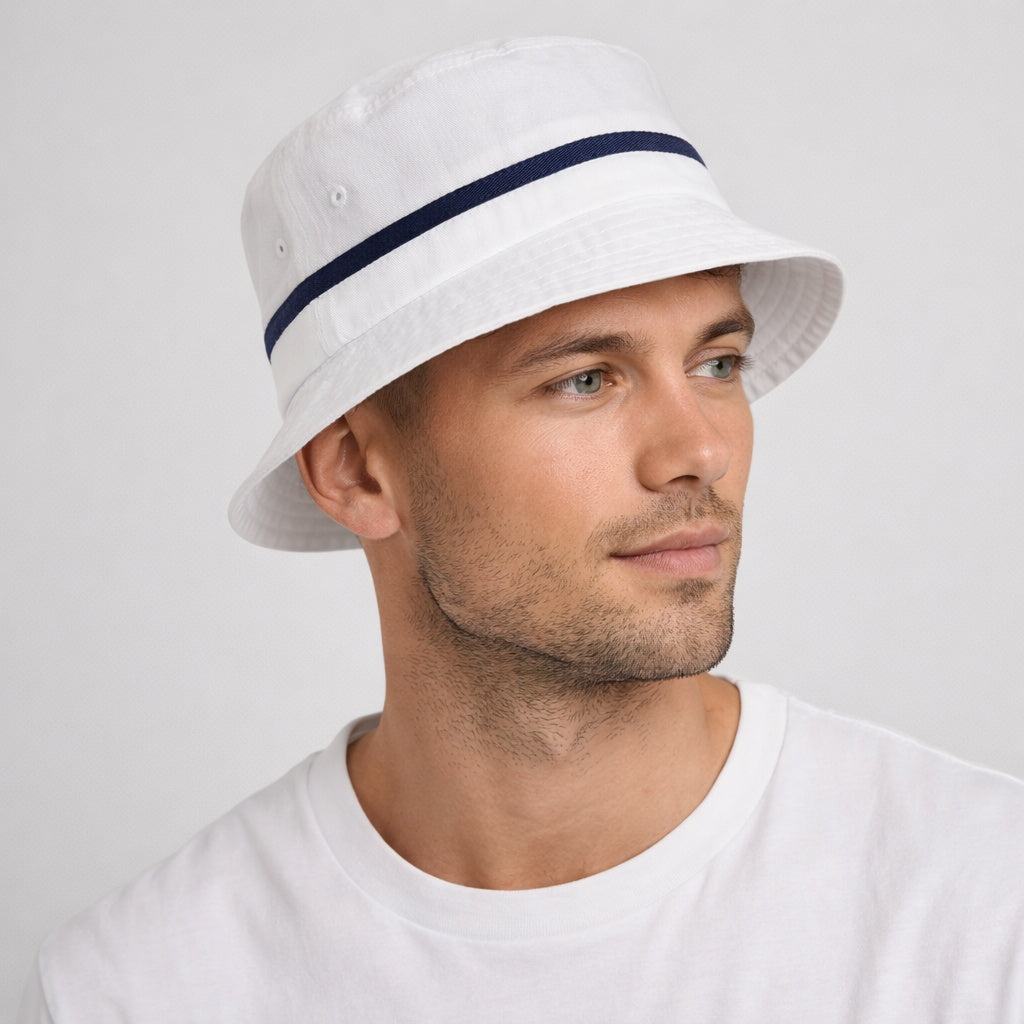 White Bucket Hat