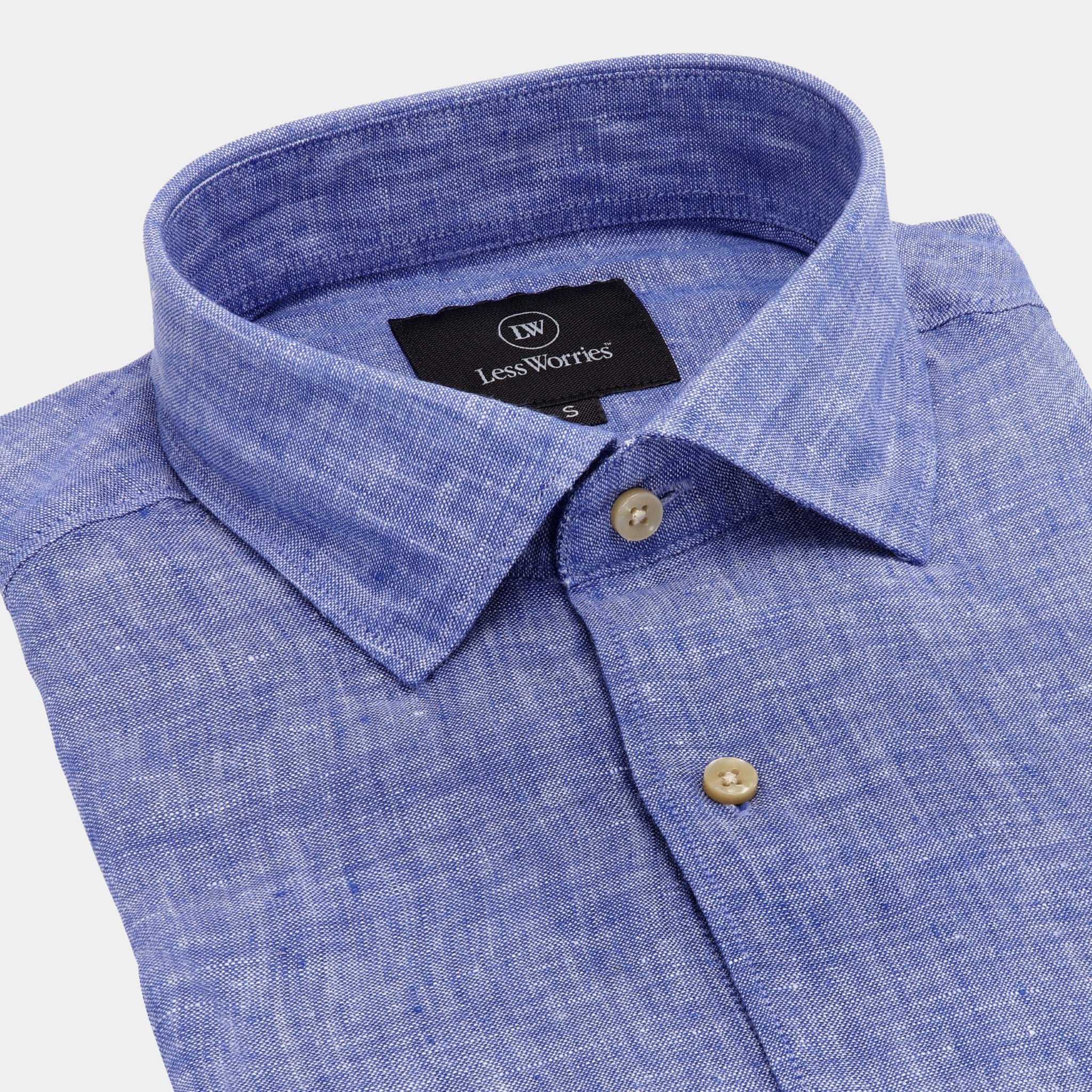 Ljusblå Linneskjorta