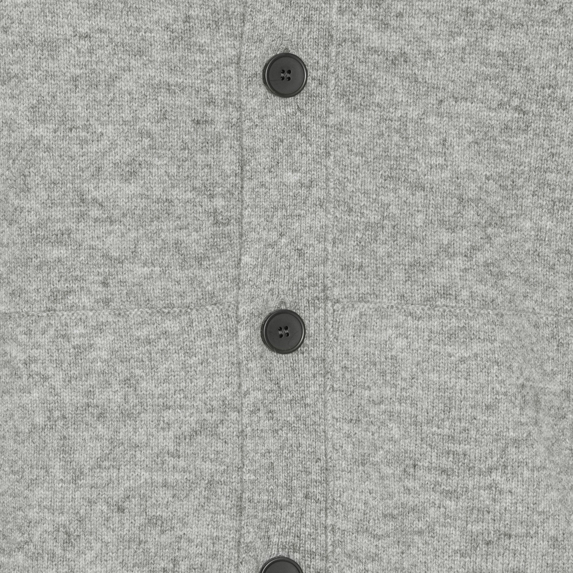 Gråmelerad Cardigan Hoodie