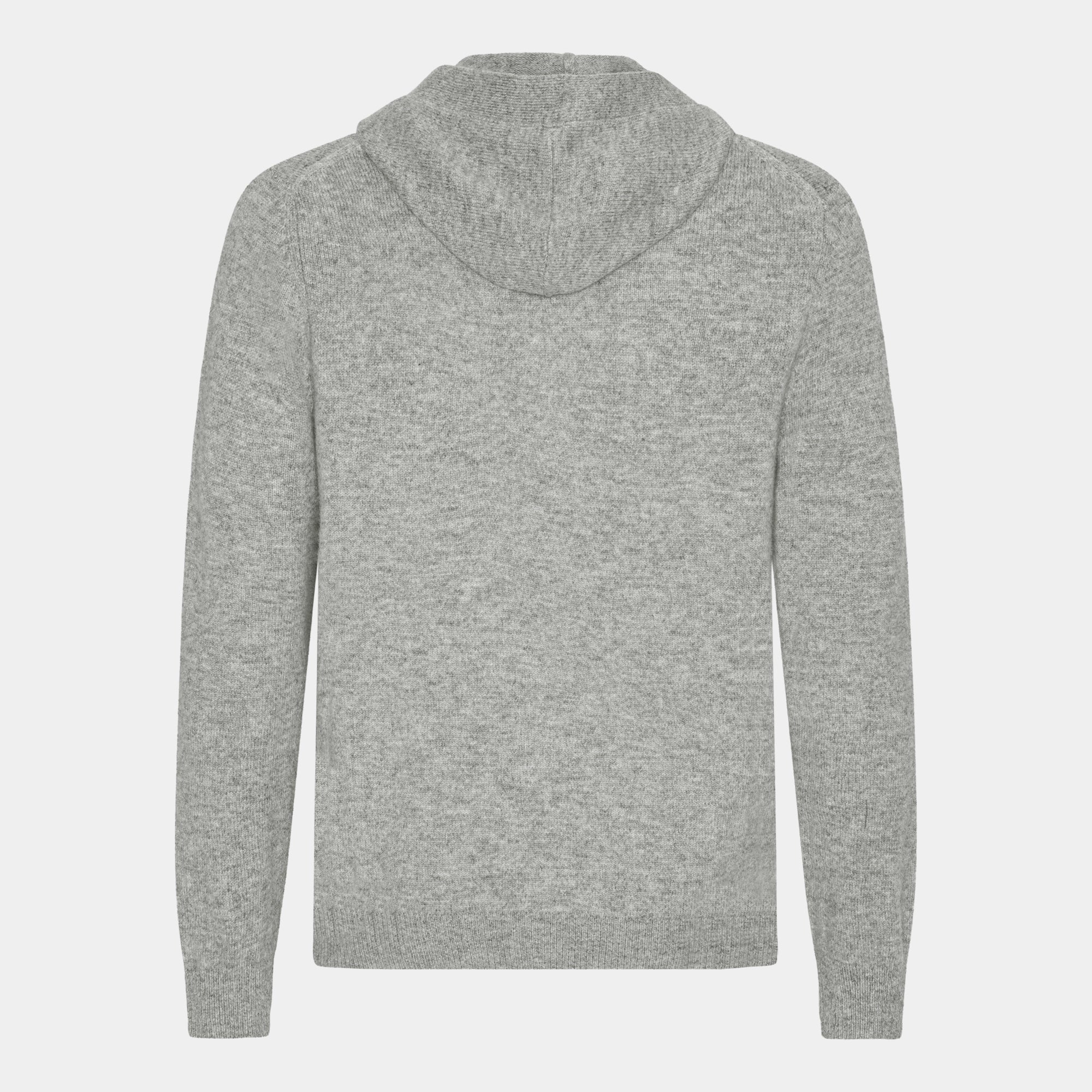Gråmelerad Cardigan Hoodie