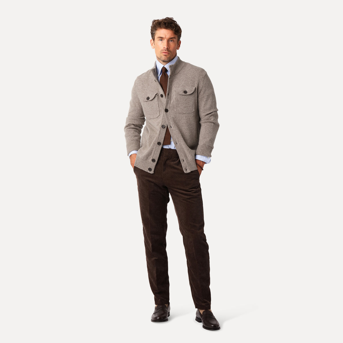 Pocket Cardigan Sand