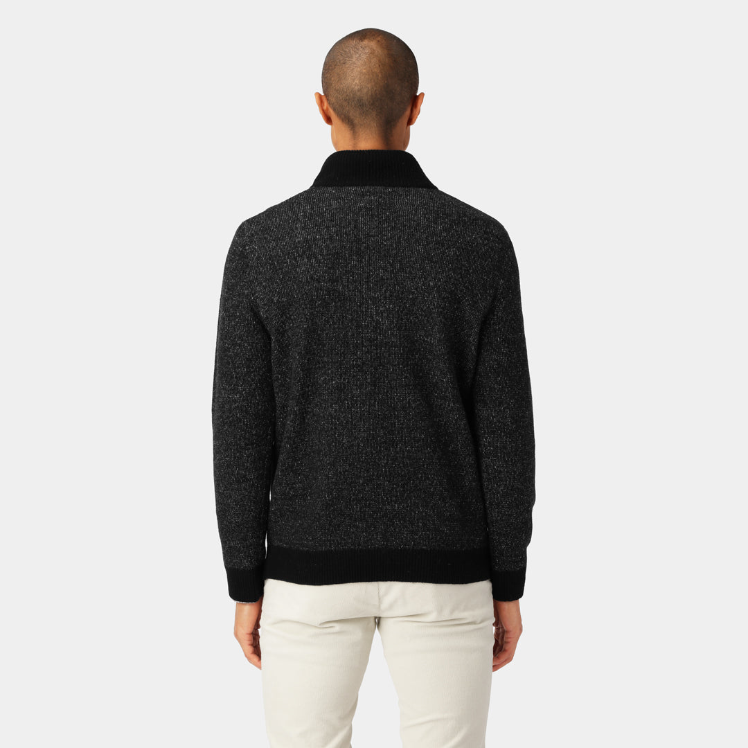 Mörkgrå Donegal Halfzip