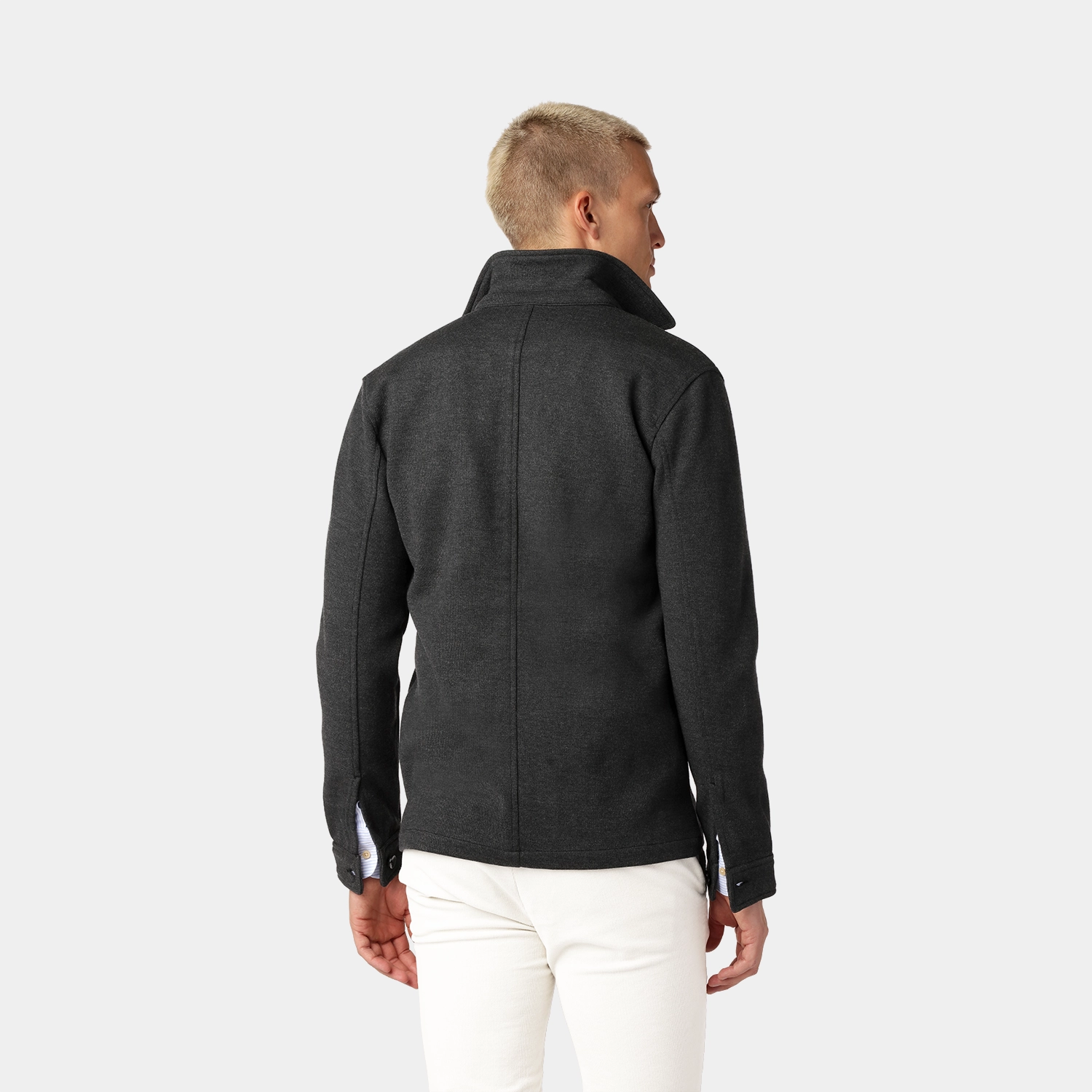 Mörkgrå Dressad Overshirt