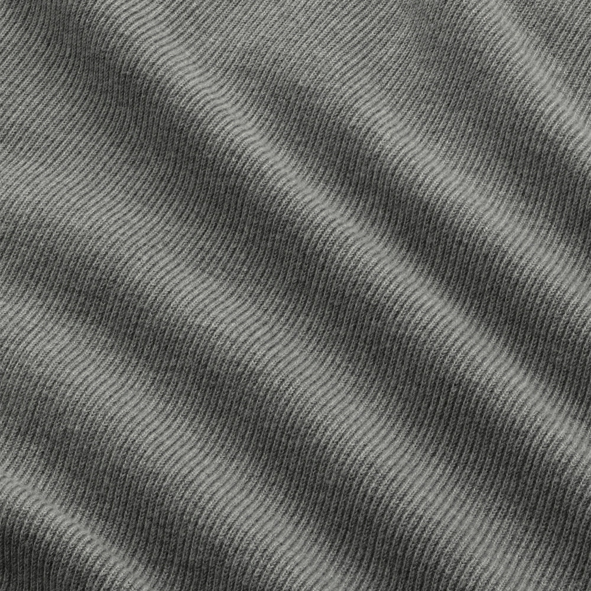 Grå stickad Half-Zip-tröja