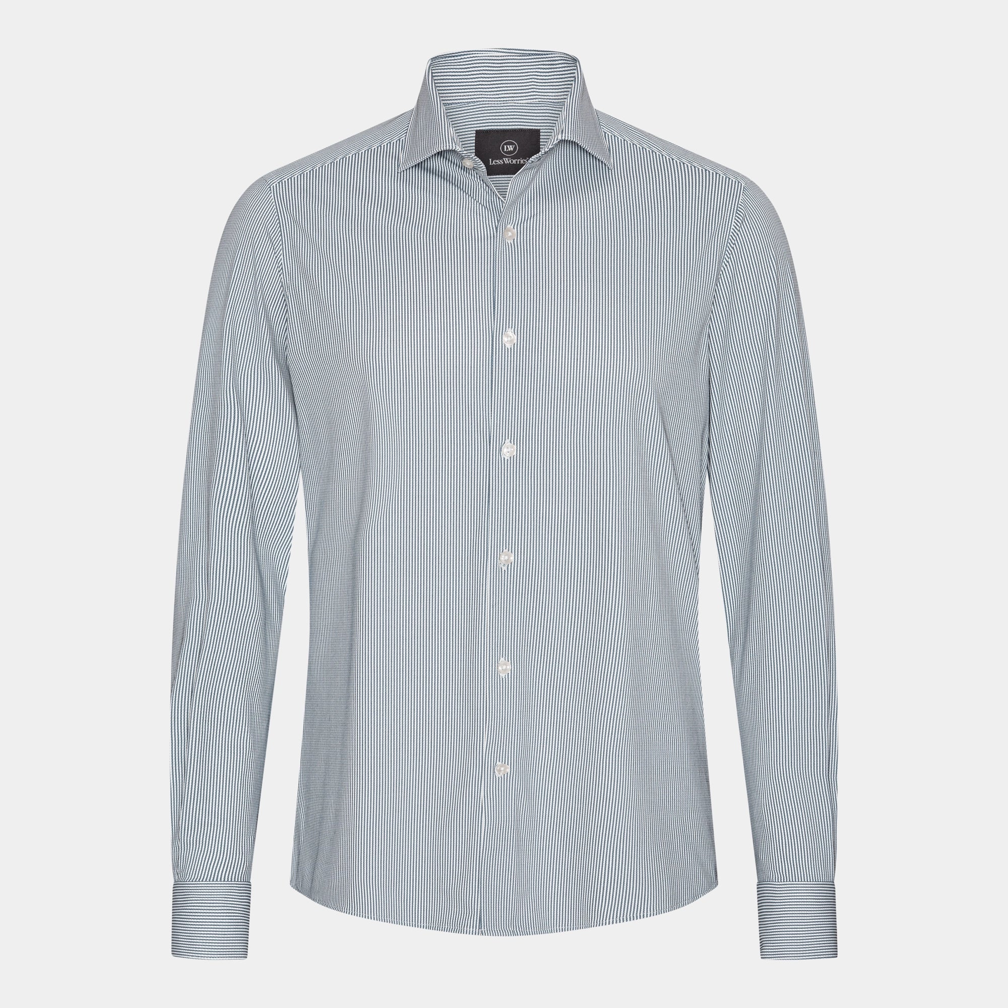 Pinstripe Stretch Skjorta