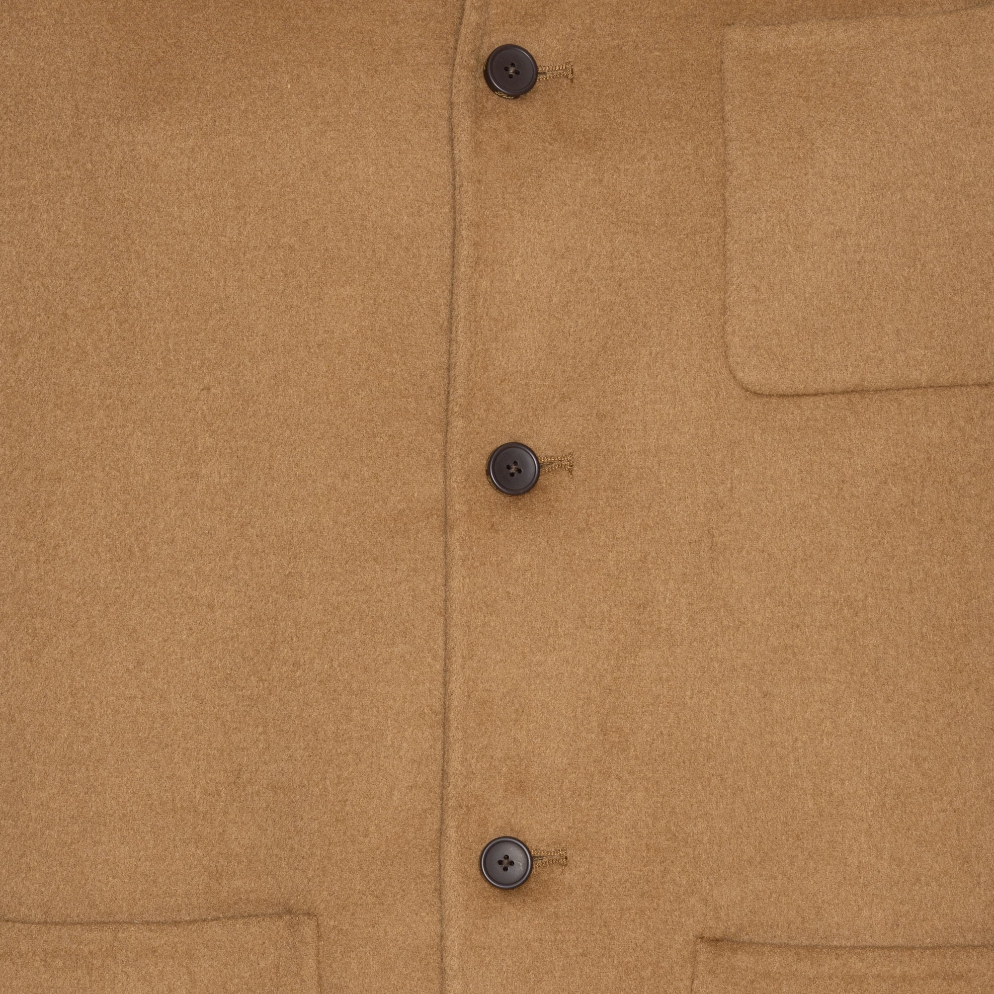 Beige Ull-Overshirt