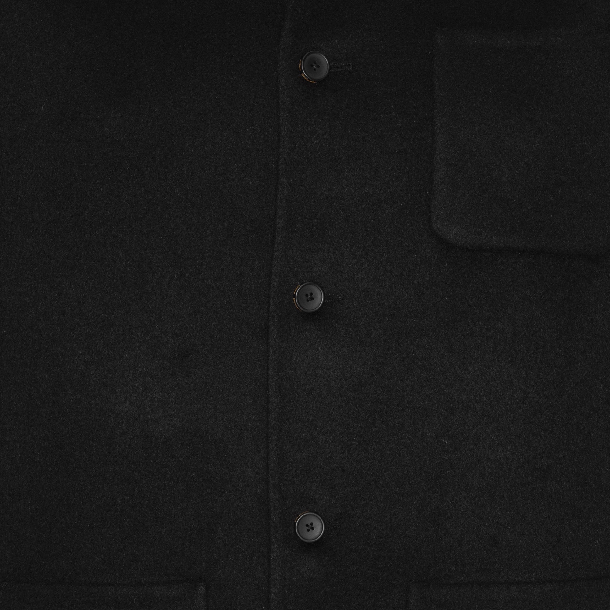 Svart Ull-Overshirt