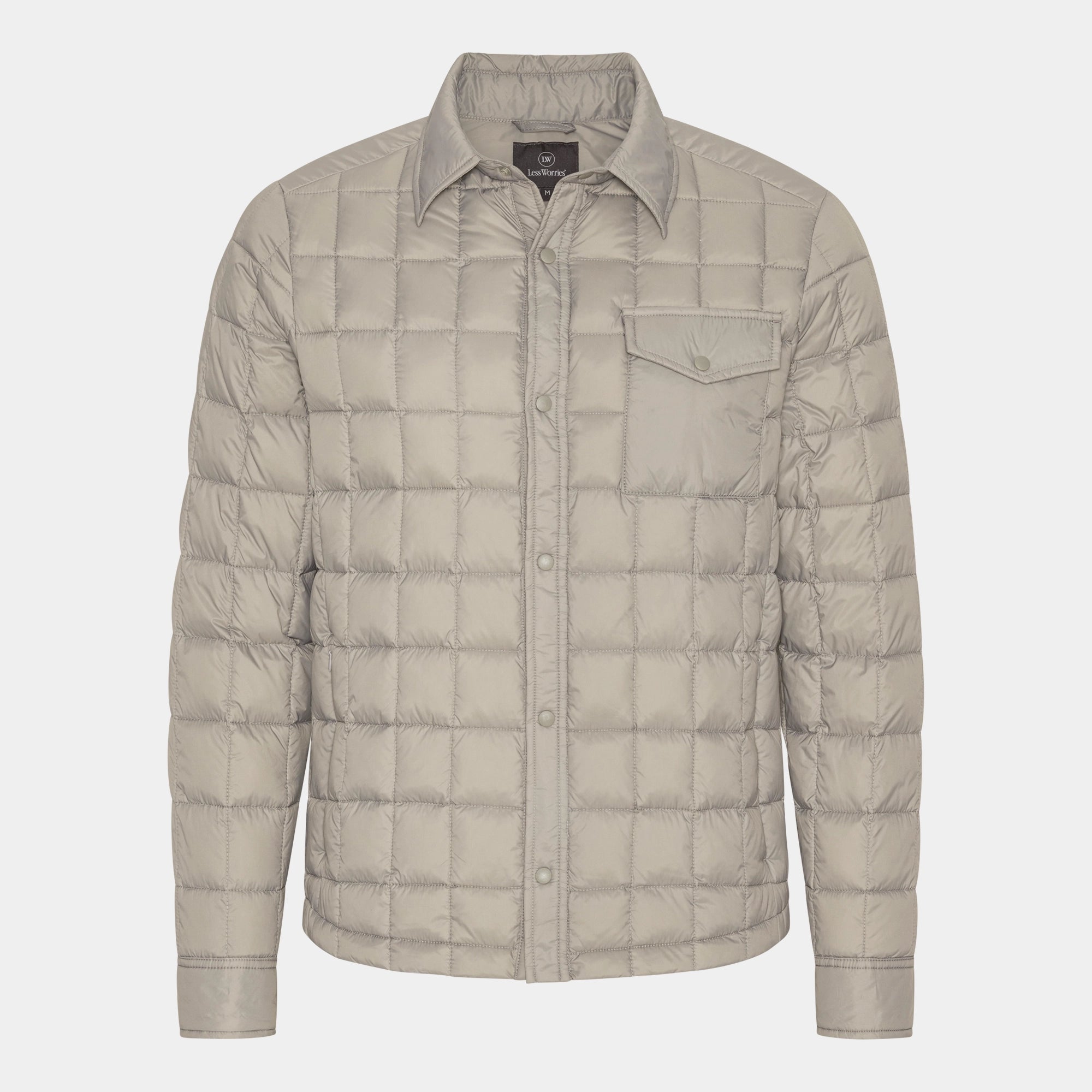 Taupe Down Overshirt