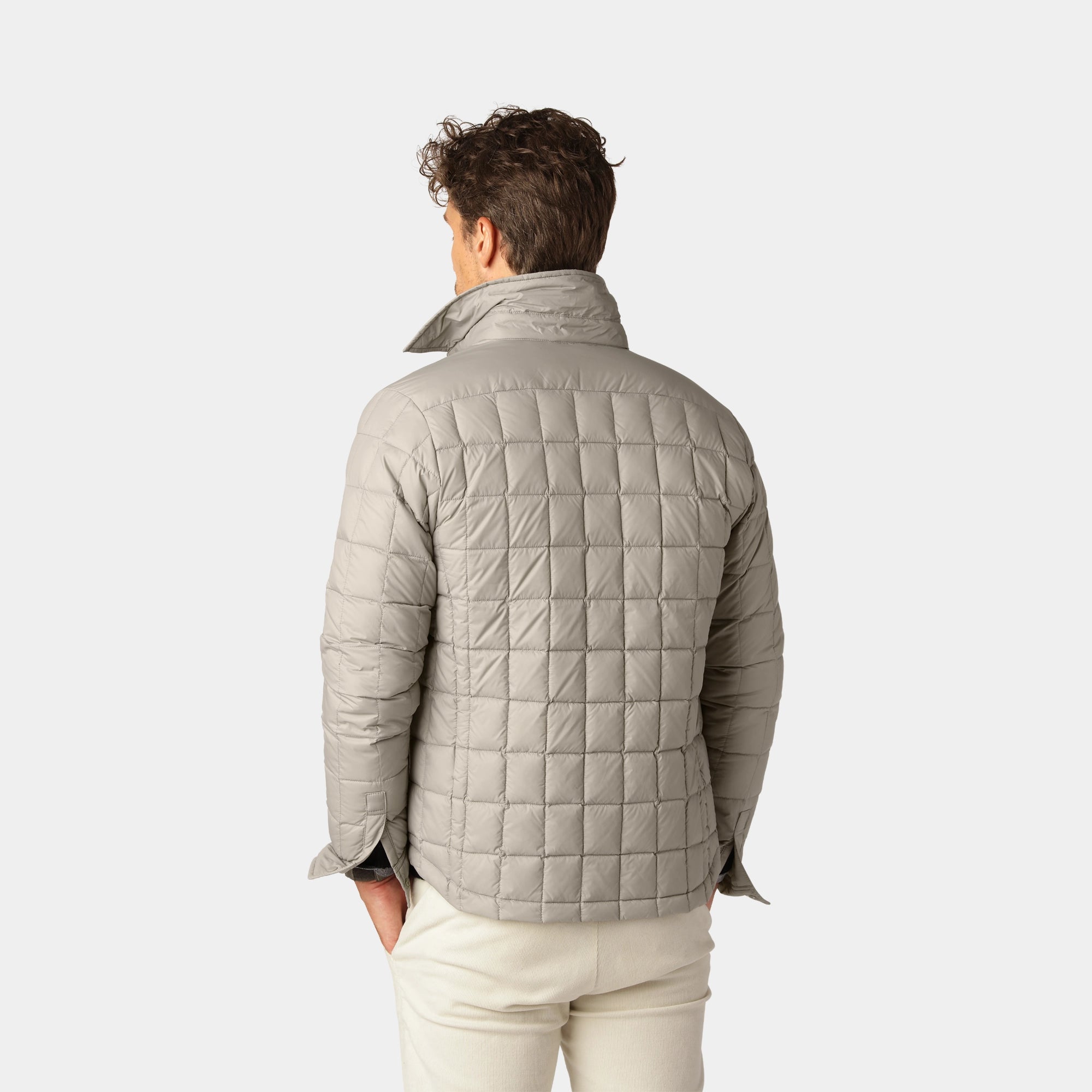 Taupe Down Overshirt