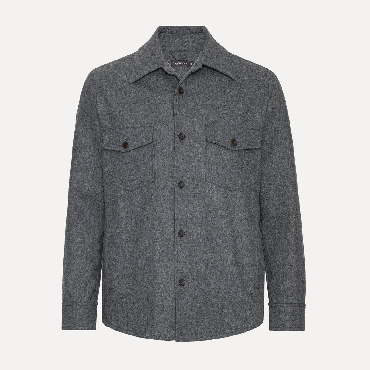 Vävd Overshirt, Antracit