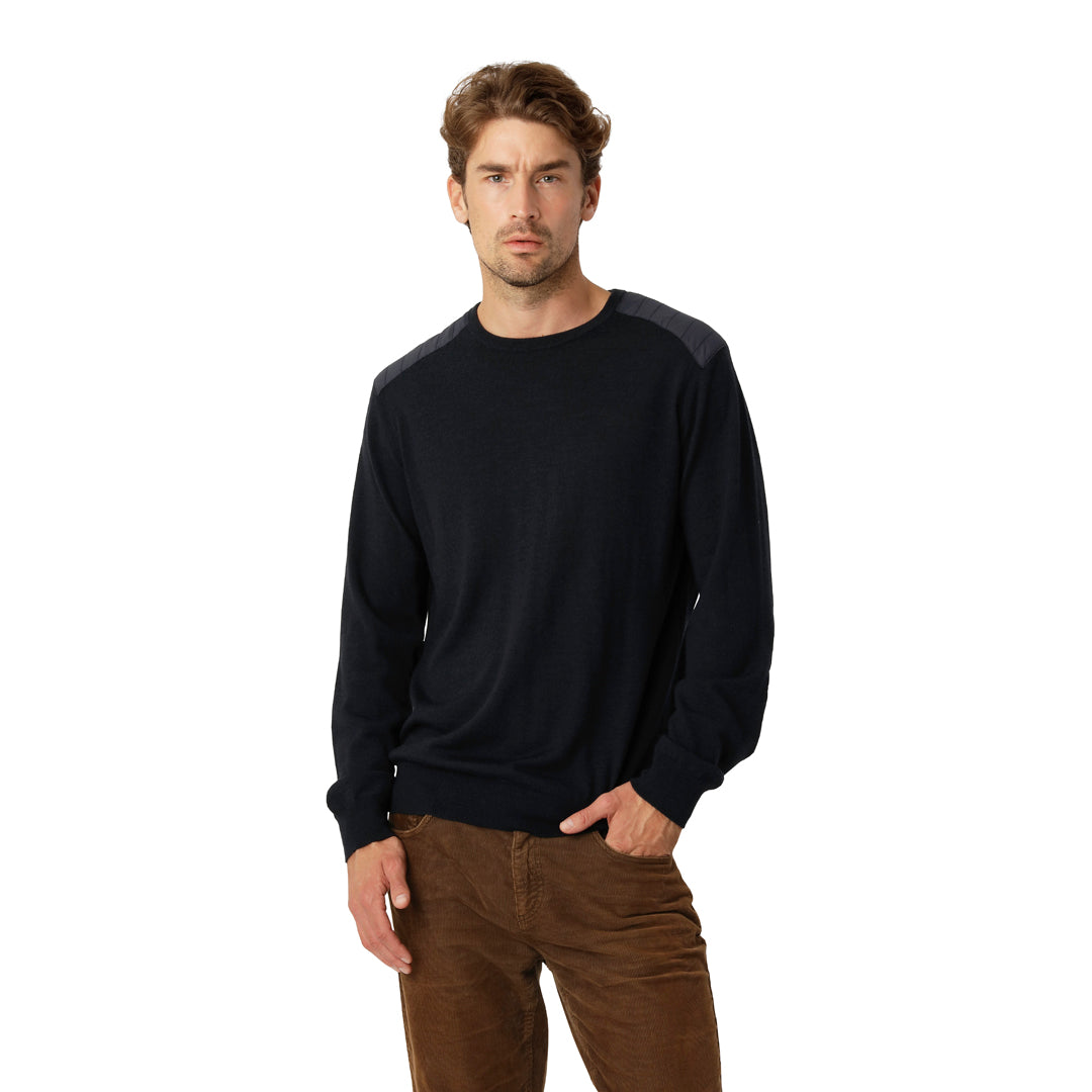 Navy Round Neck Merino