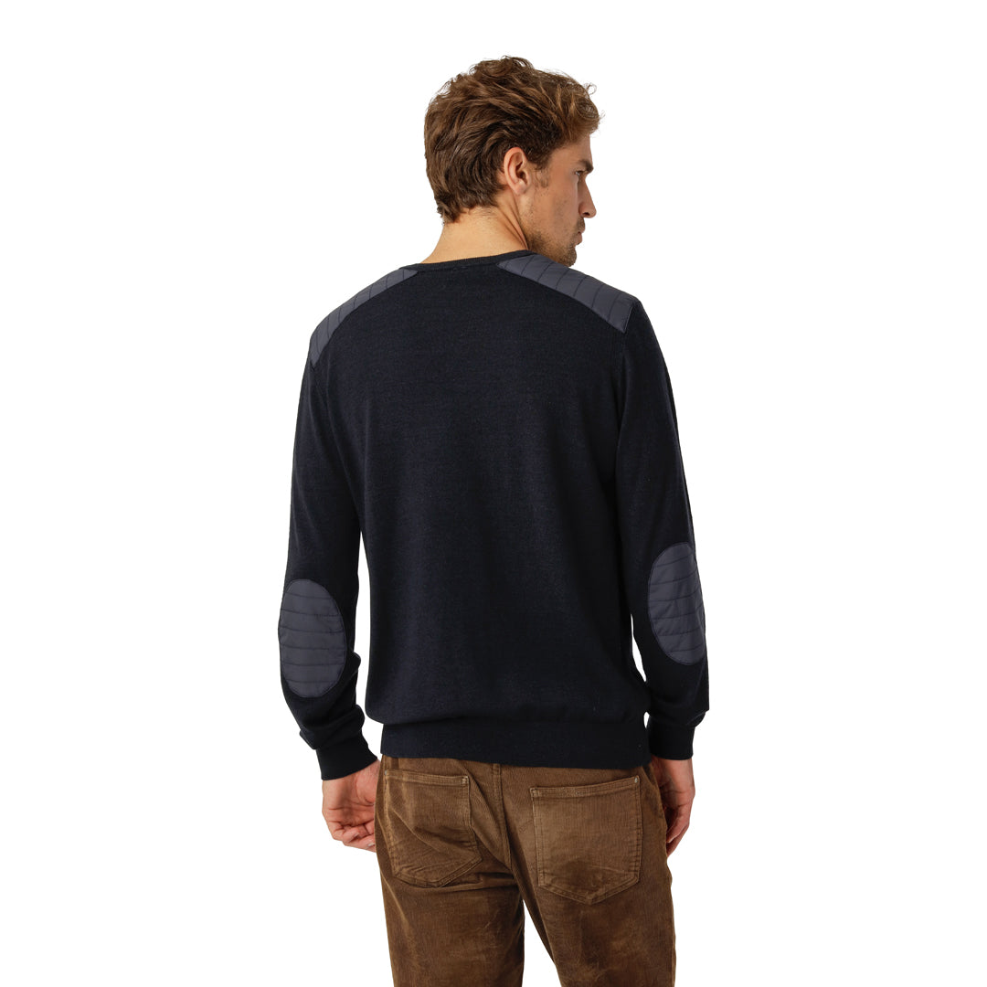Navy Round Neck Merino