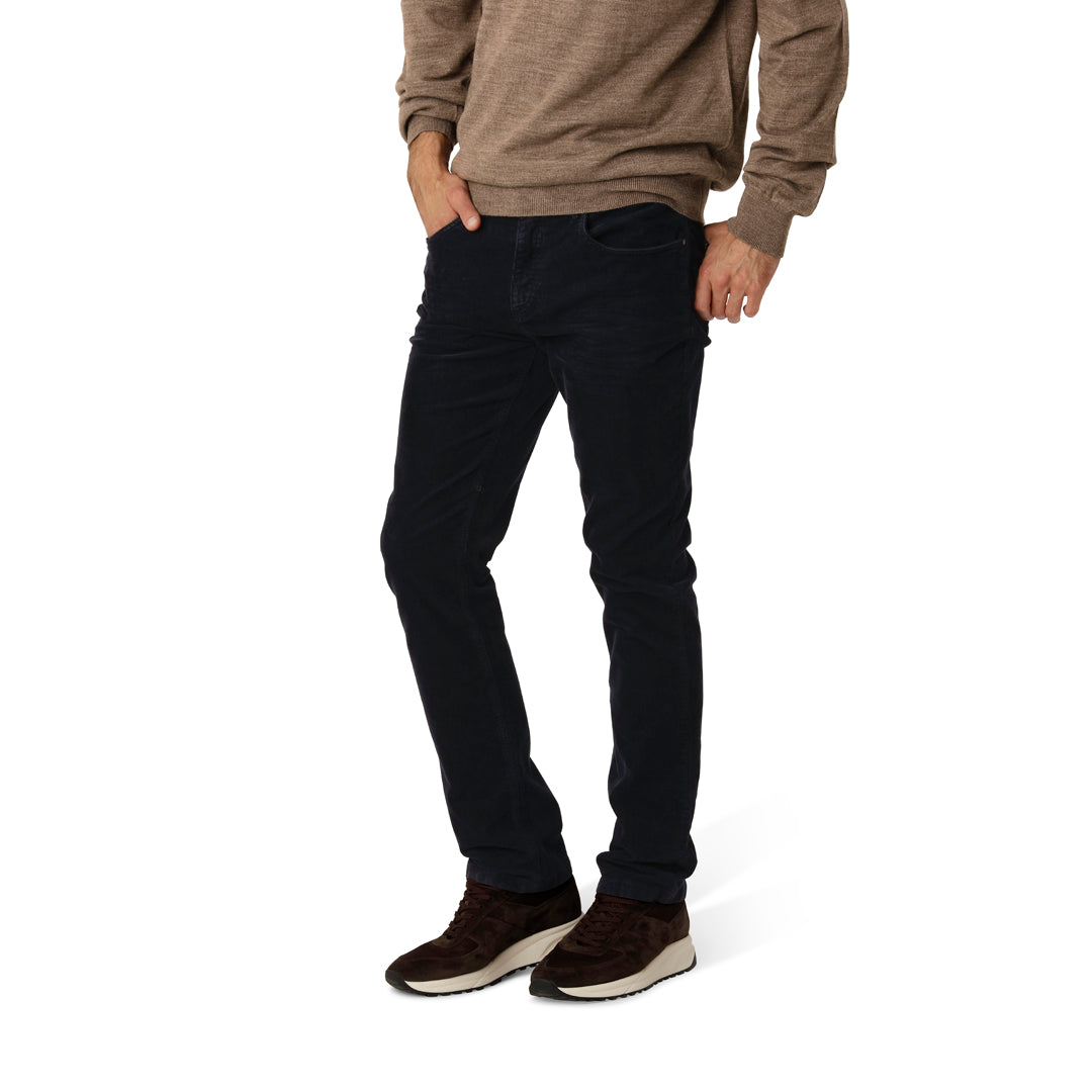 Marinblå Manchester Byxor