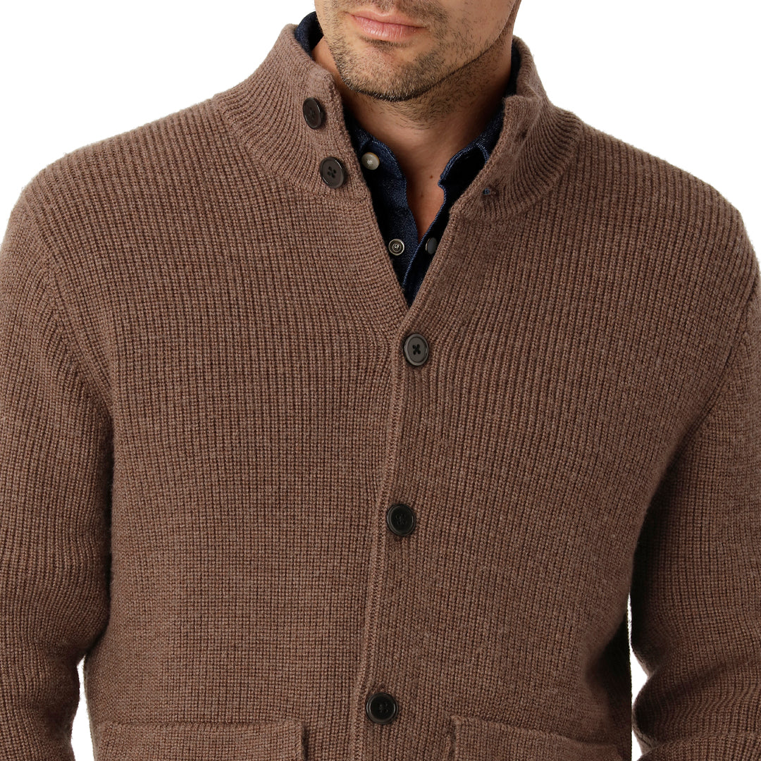 Brun Chunky Cardigan