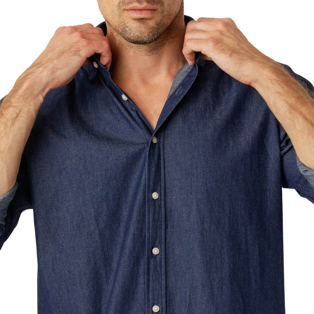 Mörkblå Jeansskjorta