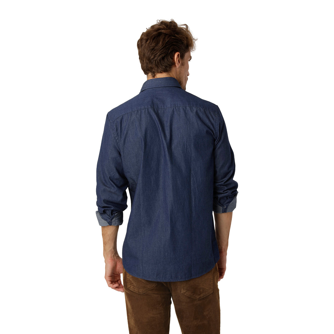 Mörkblå Jeansskjorta