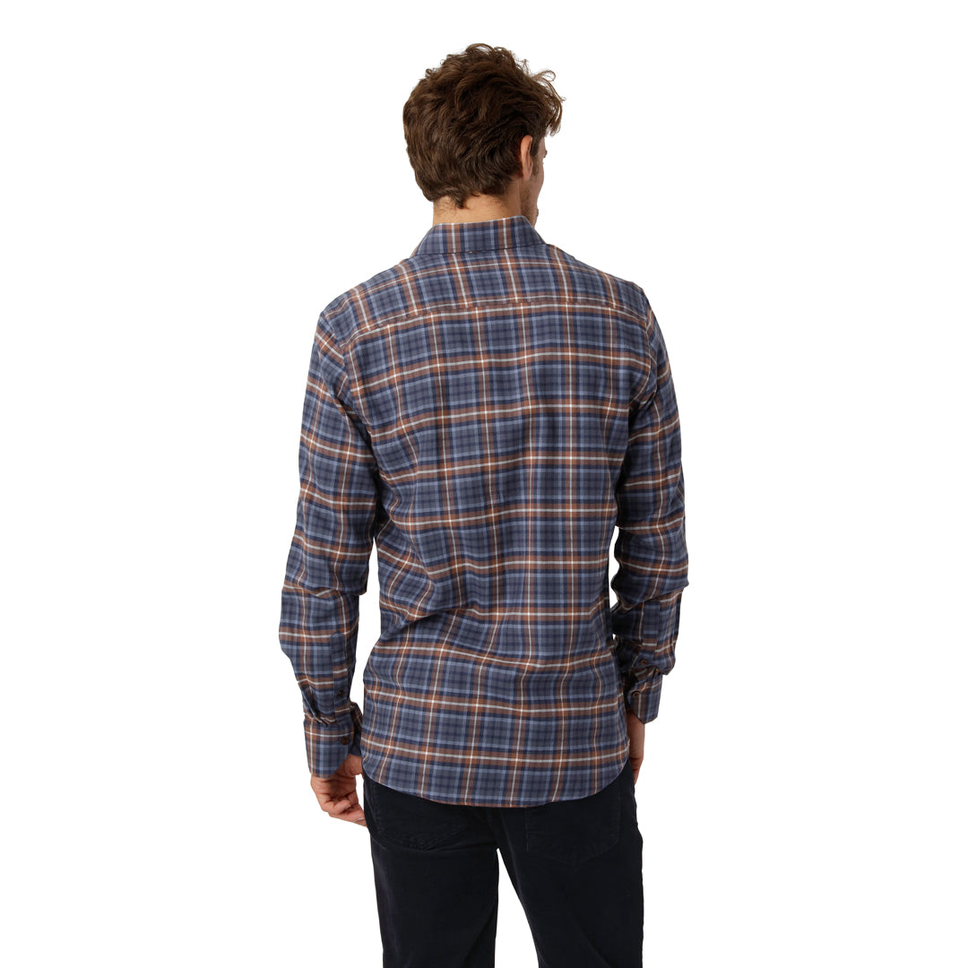 Navy Check Flannel Shirt