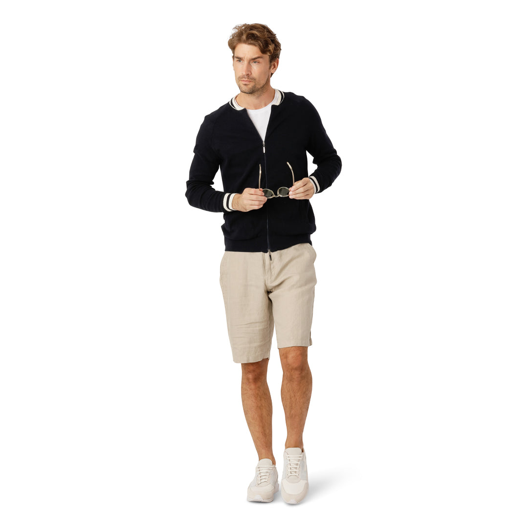 Navy Baseball Cardigan