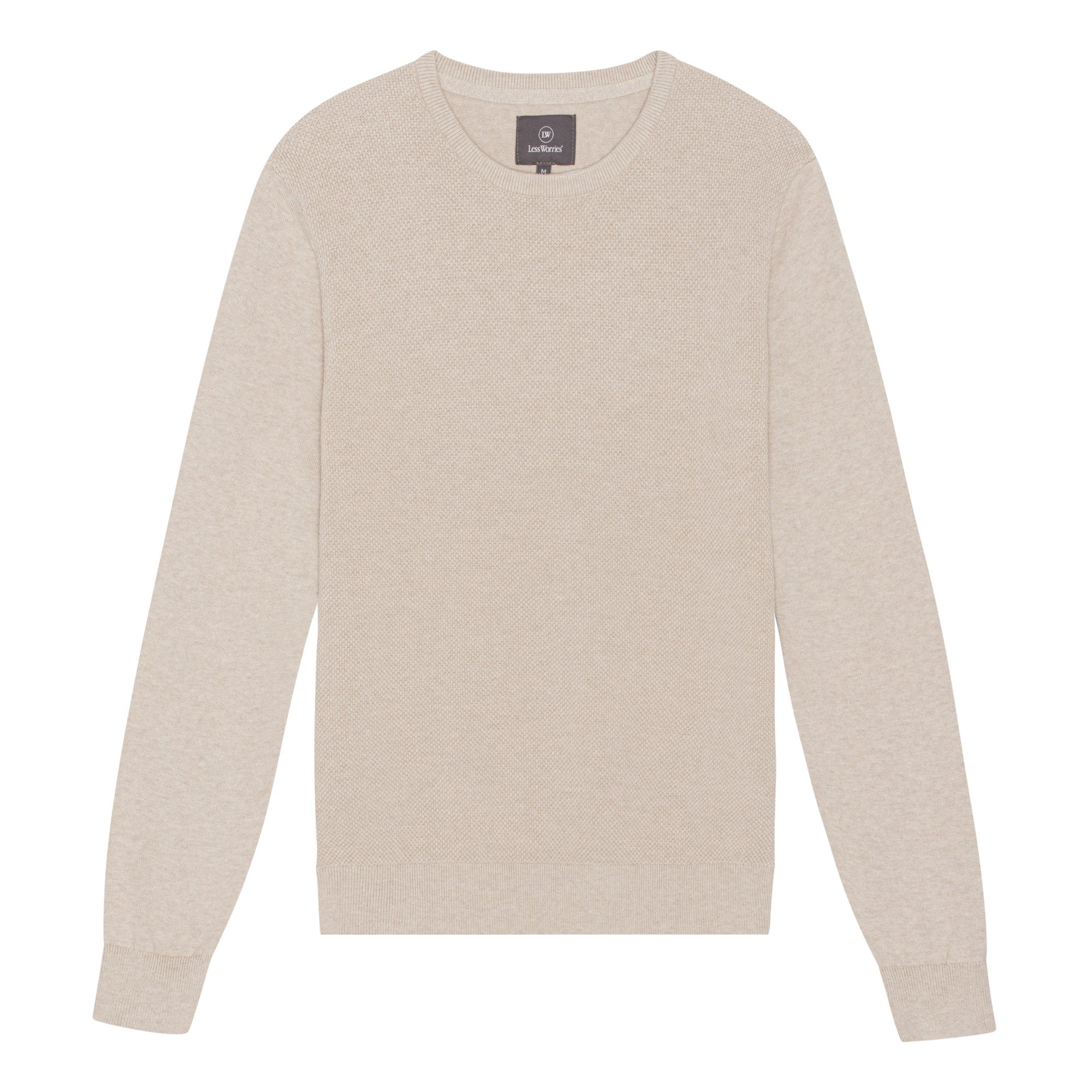 Beige Round-neck Sweater