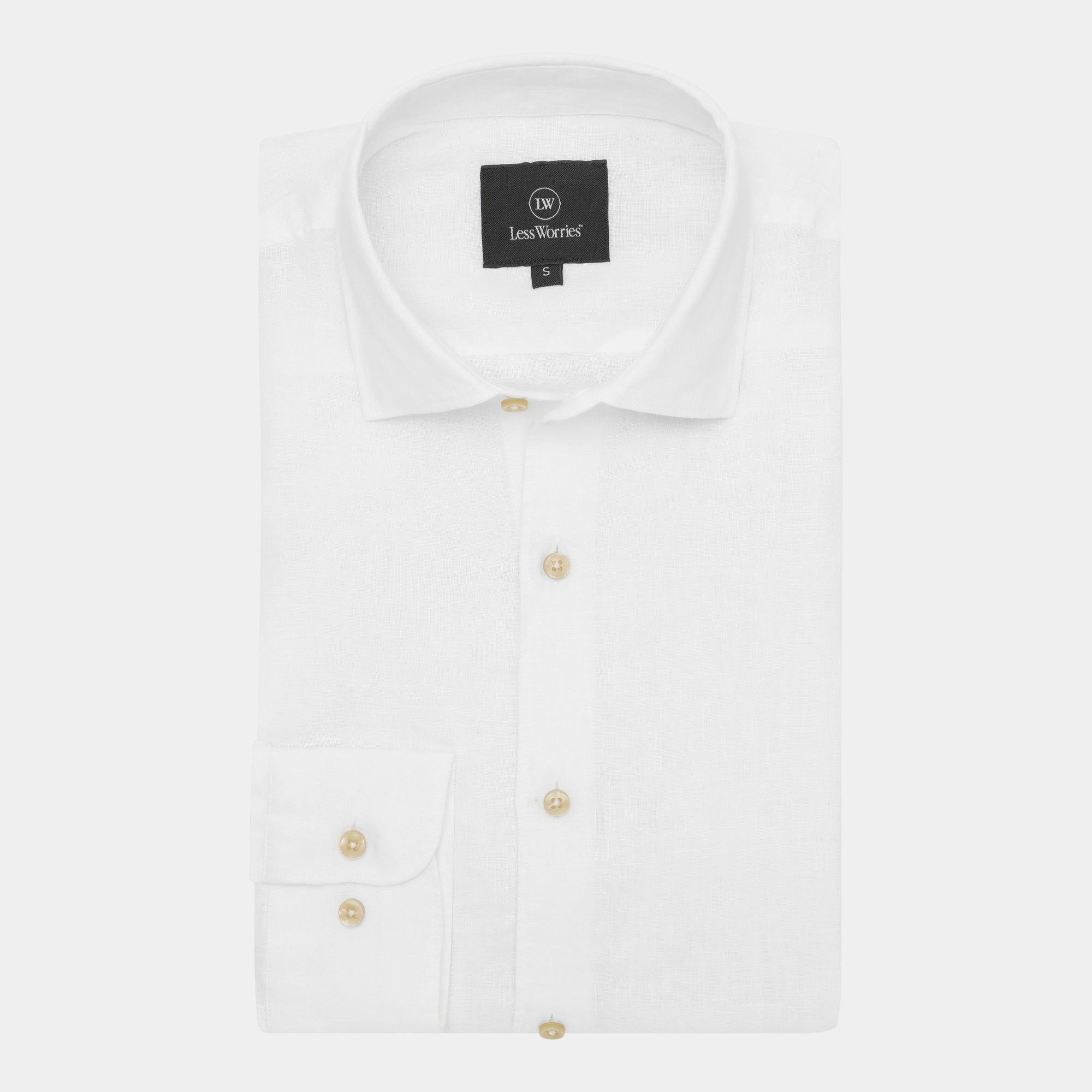 Off-White Linen Shirt – 100% Linen