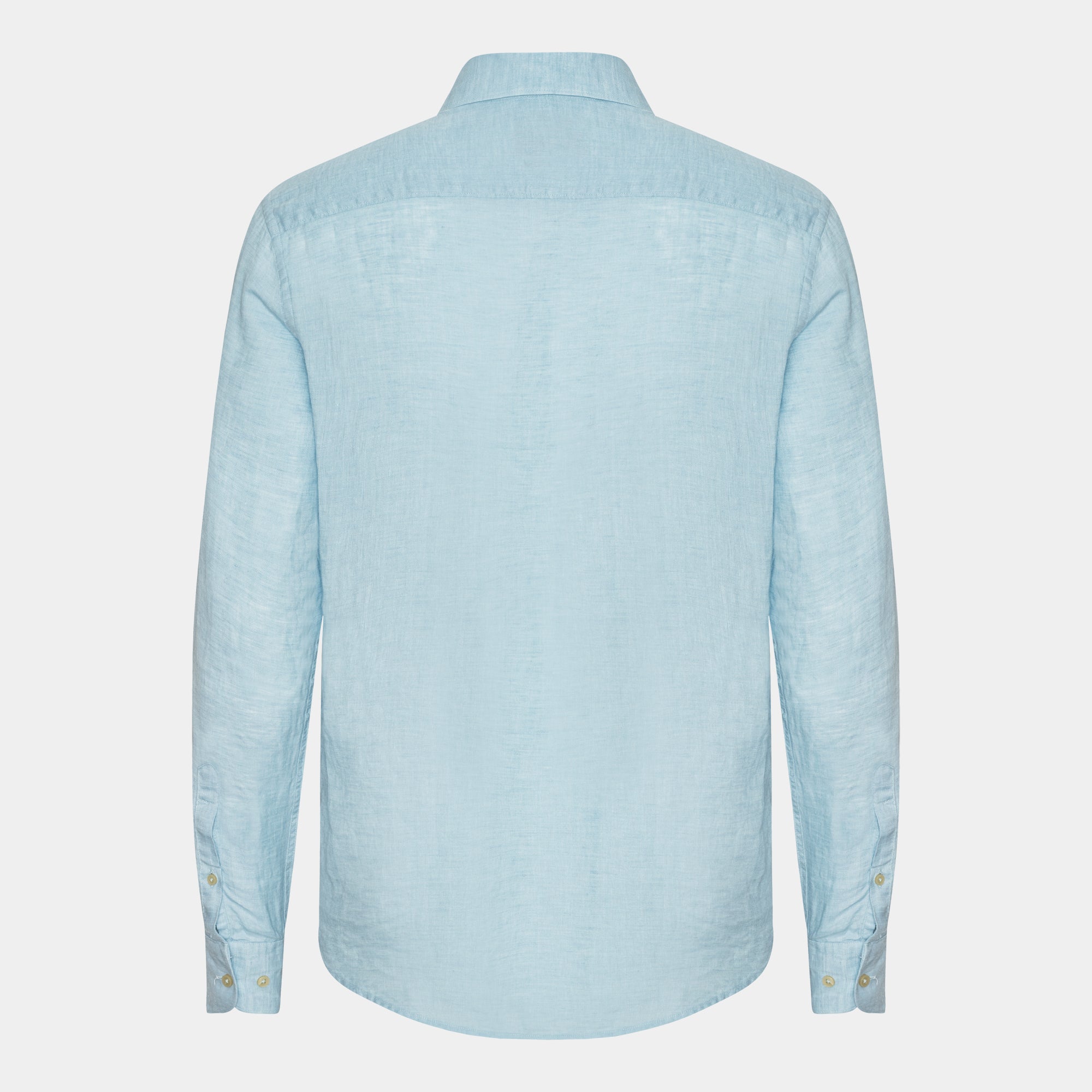 Aqua Blue Linen Shirt – 100% Linen